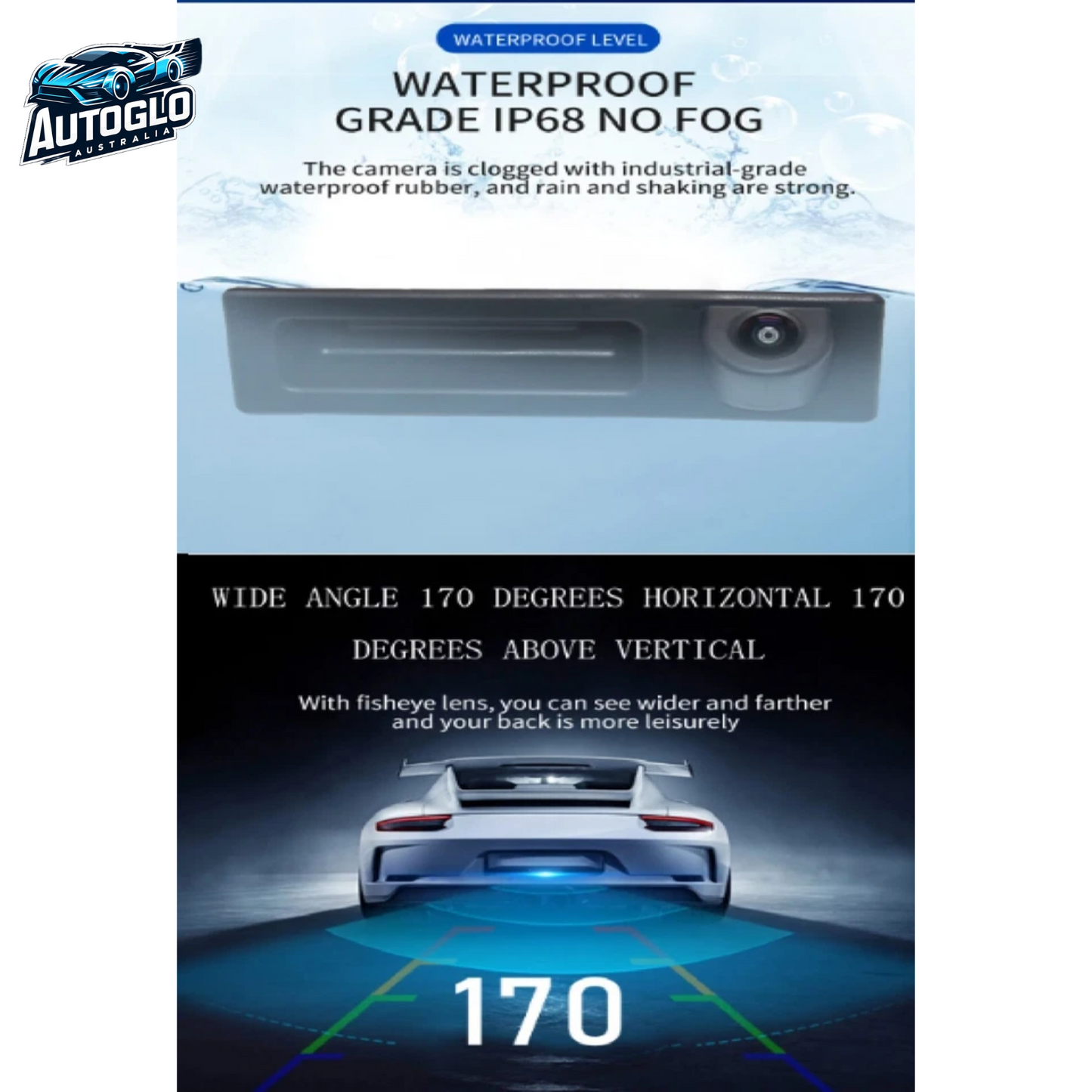 Autoglo Australia AHD Car Rear View Parking Reverse Camera for BMW 1/3/5/6 Series E39 E46 E53 E90