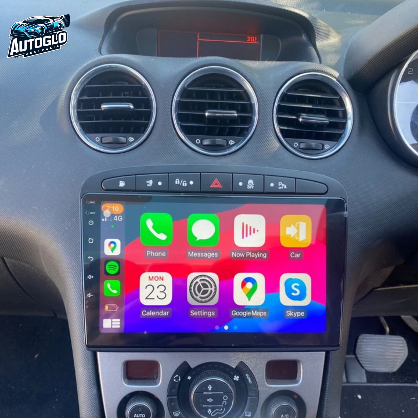 Autoglo Australia 9" (2G+32G) GPS BT CARPLAY ANDROID 13 PEUGEOT 308 (2008-14)-FREE GIFTs