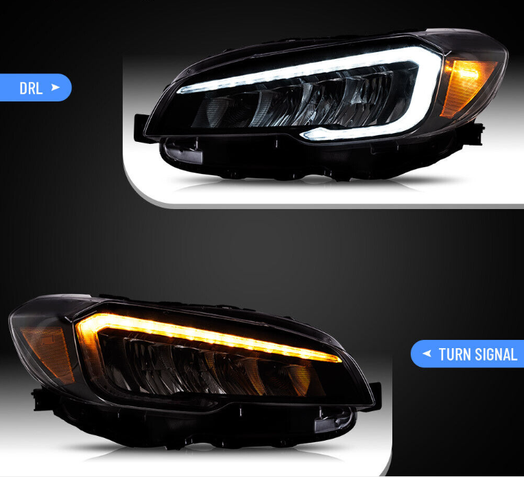 VLAND LED Projector Headlights For 2015-2021 Subaru WRX w/ Sequential Indicators
