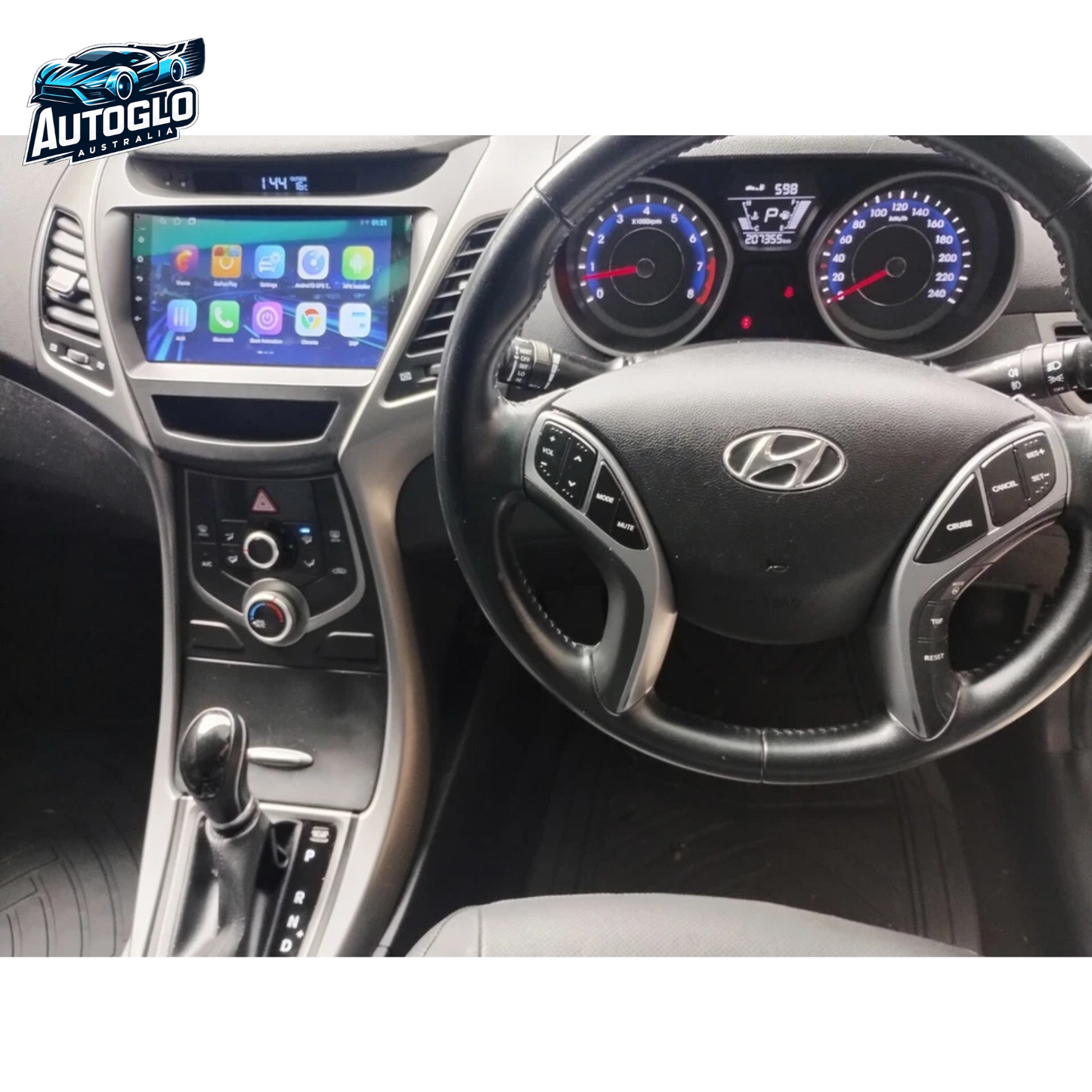 Autoglo Australia 9" CarPlay Android For HYUNDAI ELANTRA (2014-16) GPS BT WiFi 2GB+32GB