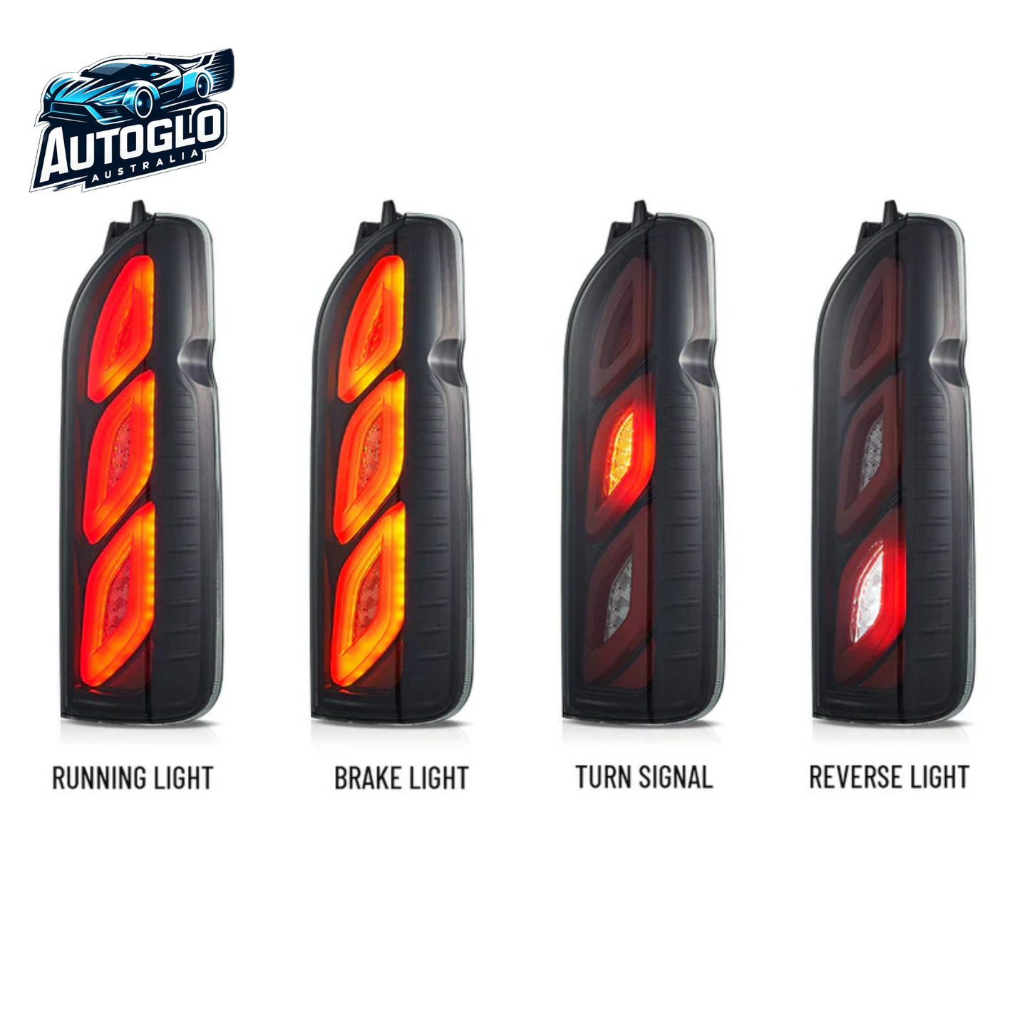 VLAND LED Taillights For 2005-2019 Toyota Hiace W/Startup Animation