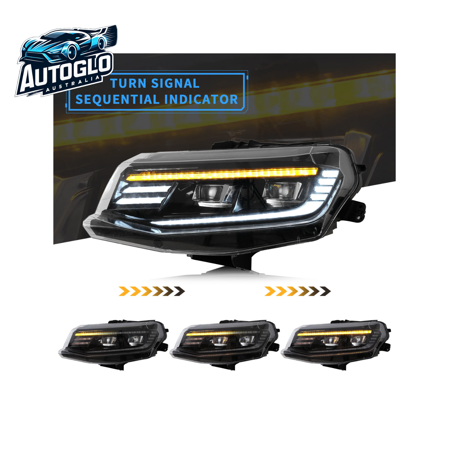 VLAND Projector Headlights For Chevrolet / Chevy Camaro LT SS RS ZL LS 2016-2018