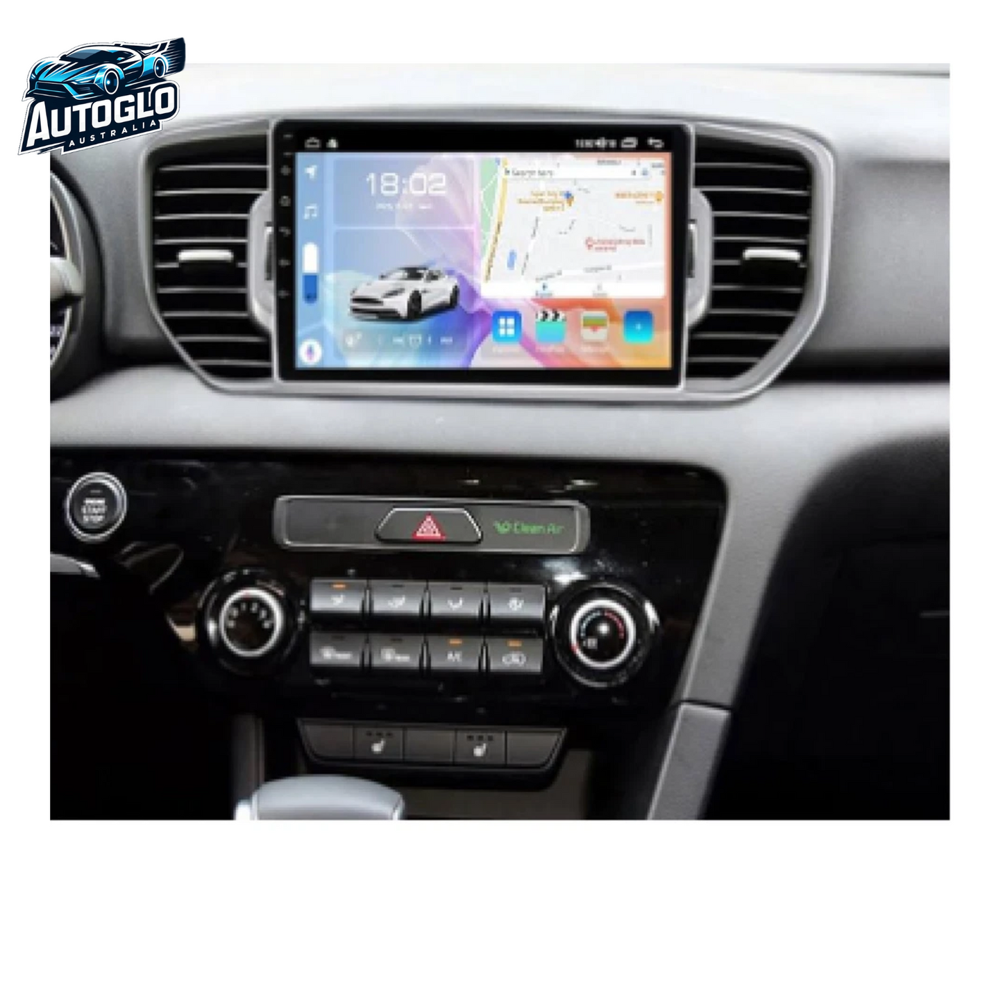 Autoglo Australia 9" (2G+32G) GPS BT WiFi Carplay Android 13 Stereo For KIA SPORTAGE F1 (2016-19)