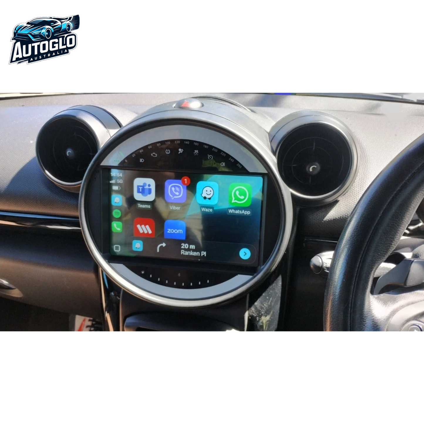 Autoglo Australia 9" (2G+32G) GPS BT WiFi CARPLAY ANDROID Stereo For BMW MINI (2011-15)