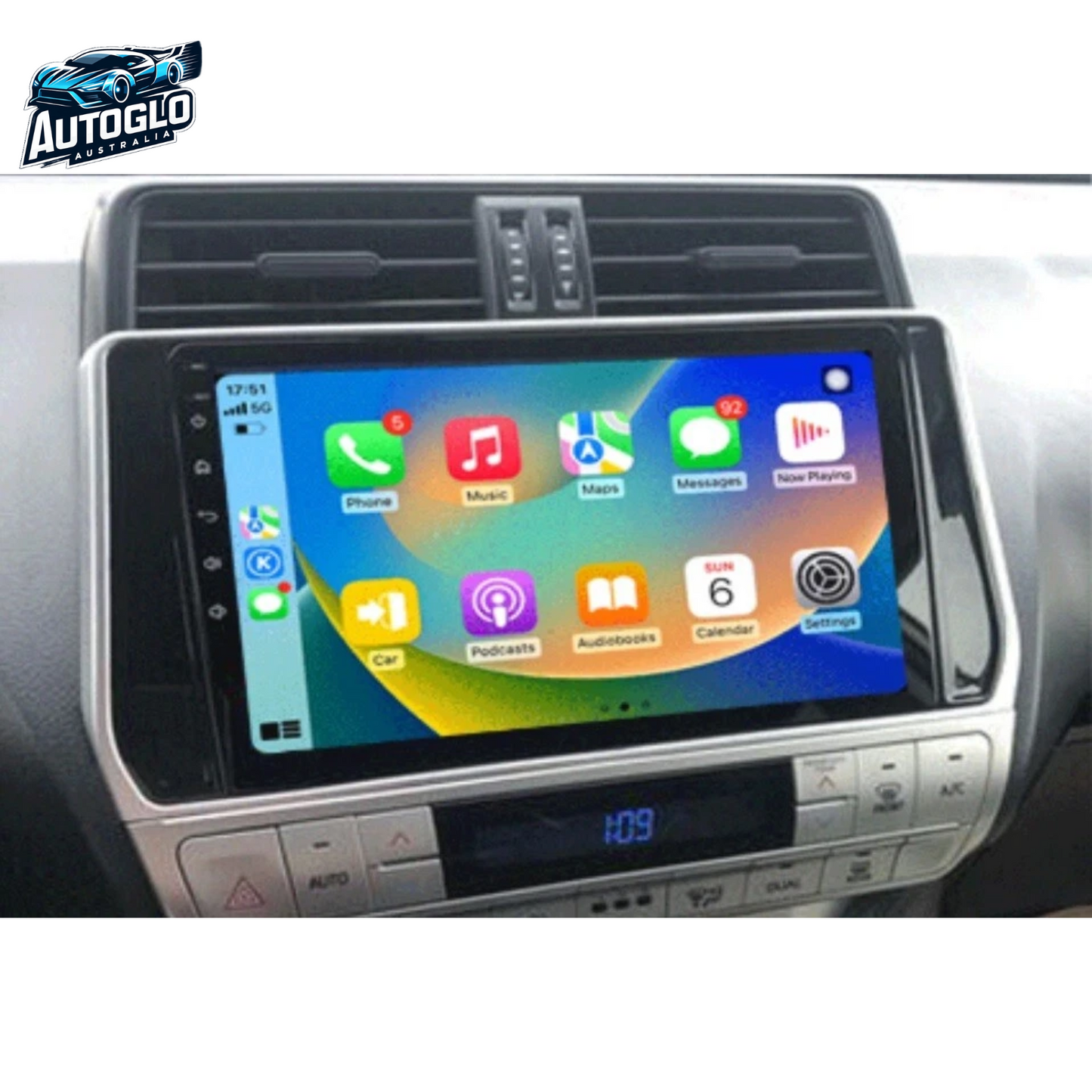 Autoglo Australia 10.1" Carplay Android 2GB+32GB BT GPS NAVI Stereo for TOYOTA PRADO 150 (2020-23)