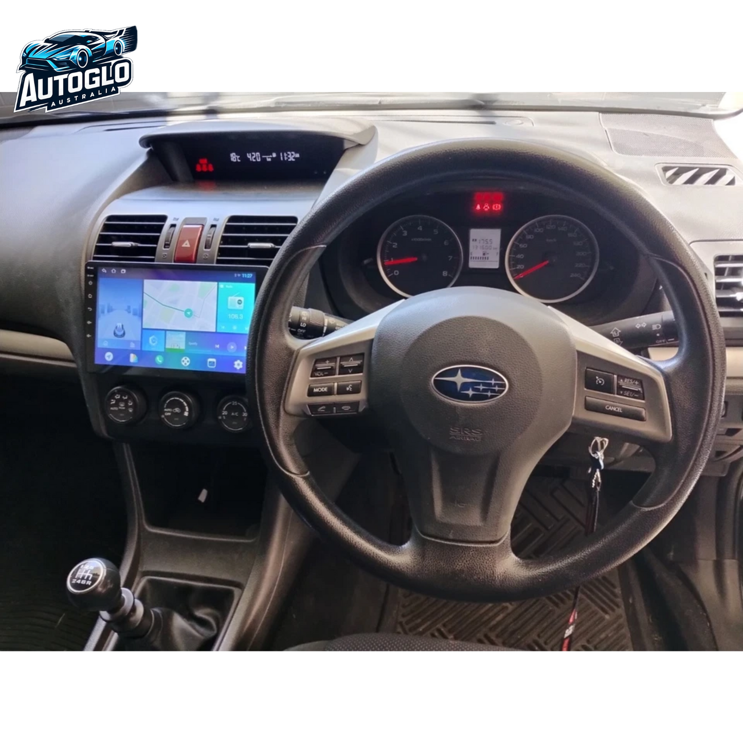 Autoglo Australia 9" (2G+32G) GPS BT WiFi CARPLAY ANDROID Stereo SUBARU FORESTER IMPREZA (2004-08)