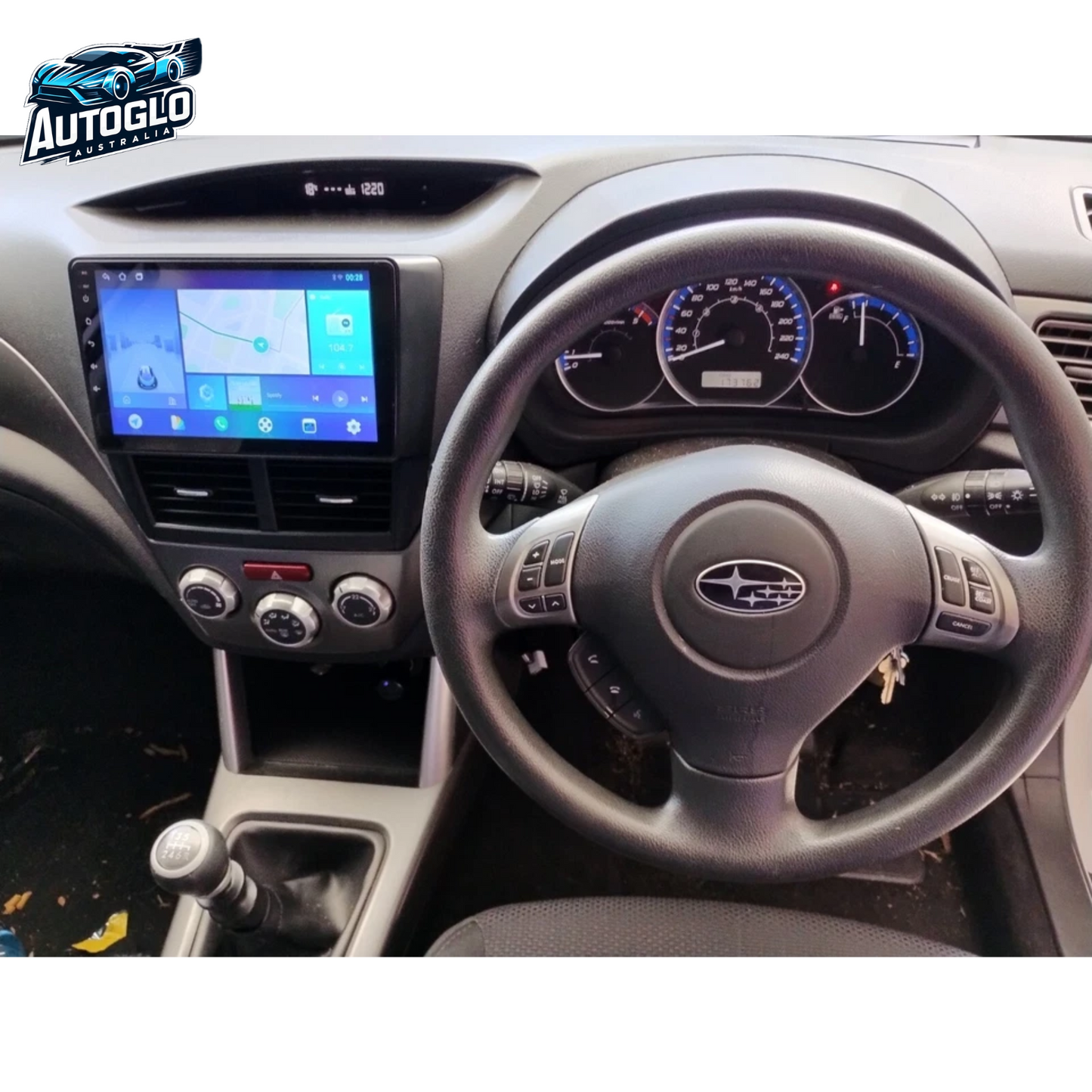 Autoglo Australia 9" (2G+32G) CARPLAY ANDROID GPS BT WiFi Stereo For SUBARU FORESTER (2007-12)
