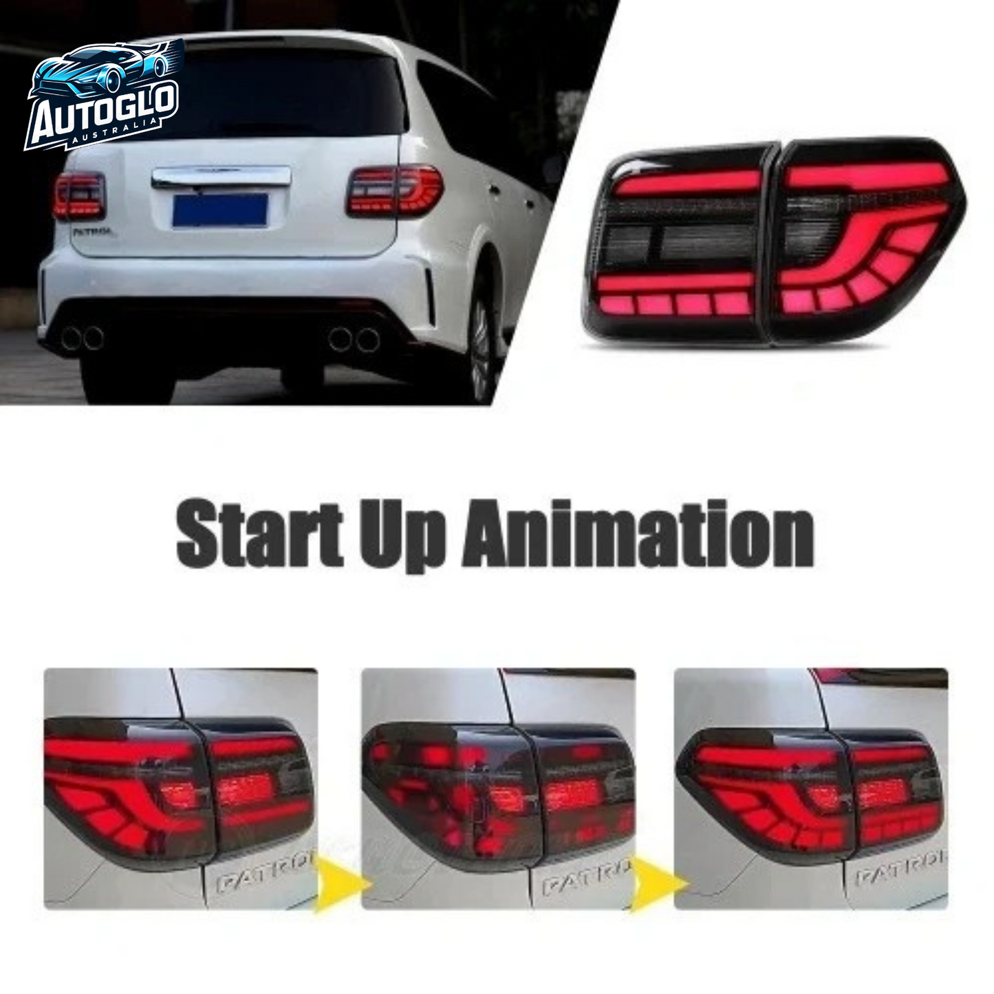 Autoglo Australia For Nissan Patrol Tail Light 2012-2019 V2