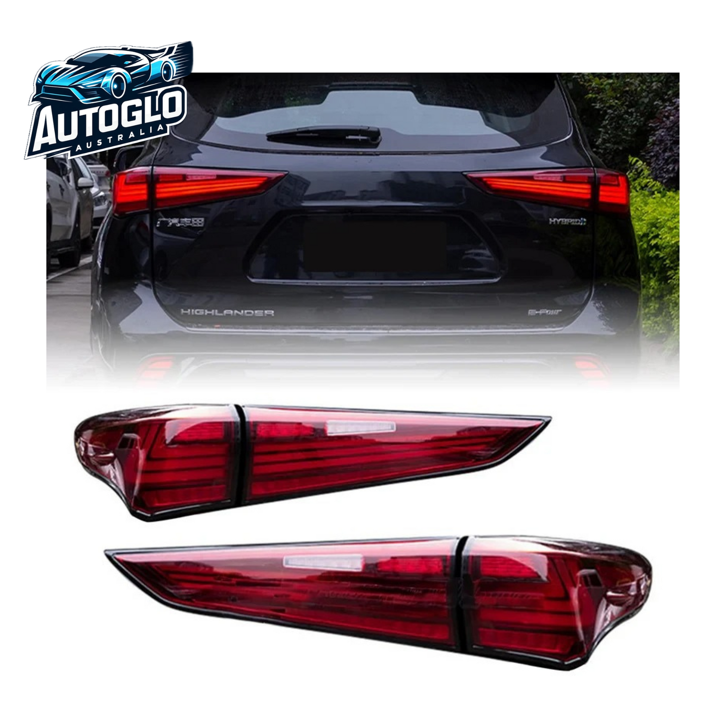 Autoglo Australia 4th Gen For Toyota Highlander 2020-2022 LED Tail Lights