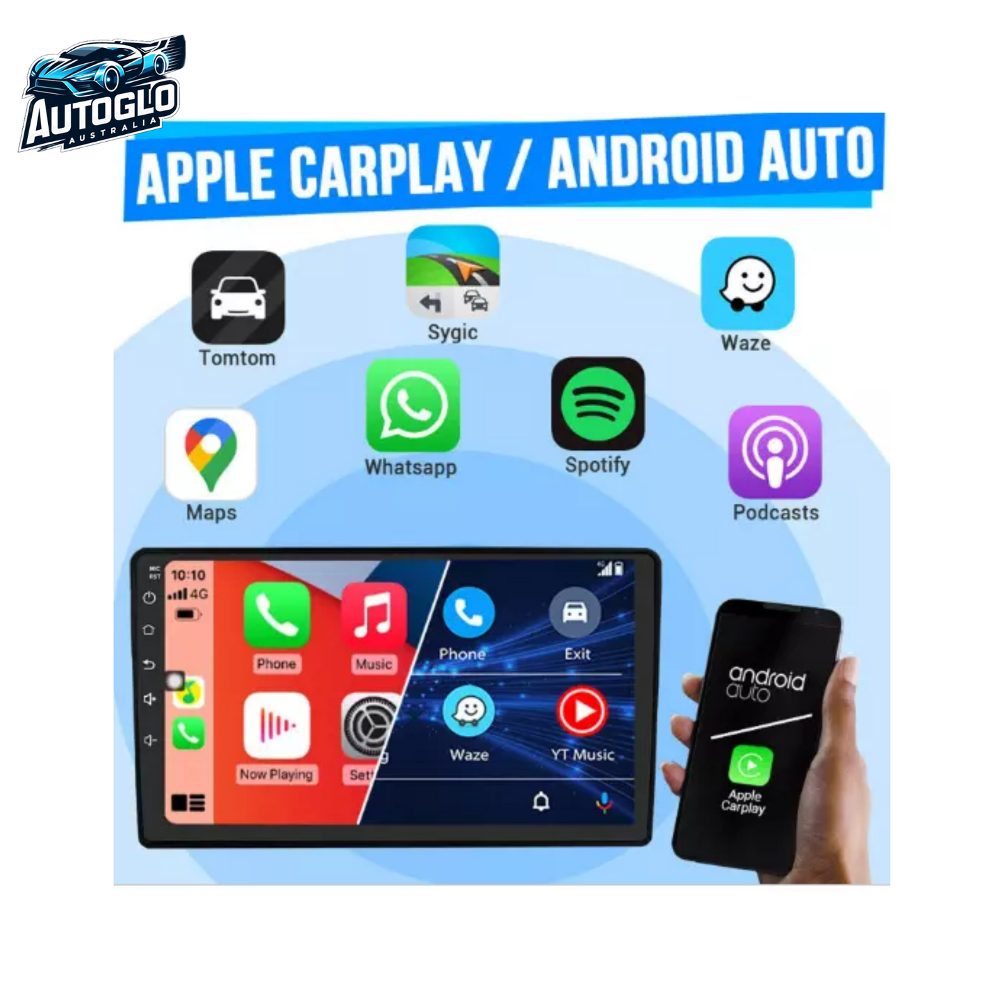 Autoglo Australia 9" CarPlay Android For MAZDA CX5 (2013+ Models) GPS BT WiFi 2GB+32GB