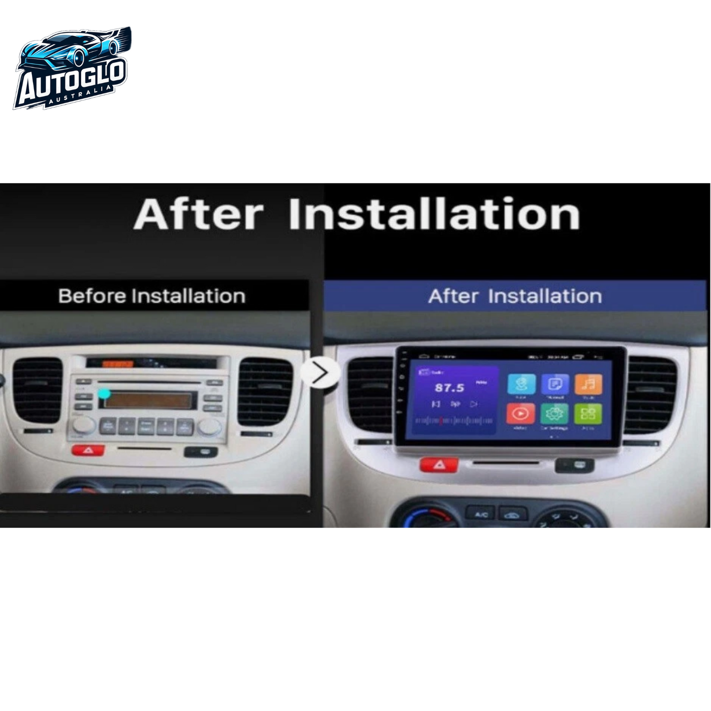 Autoglo Australia 9" Android Carplay Stereo BT GPS for KIA RIO 2GB+32G (2005-11)