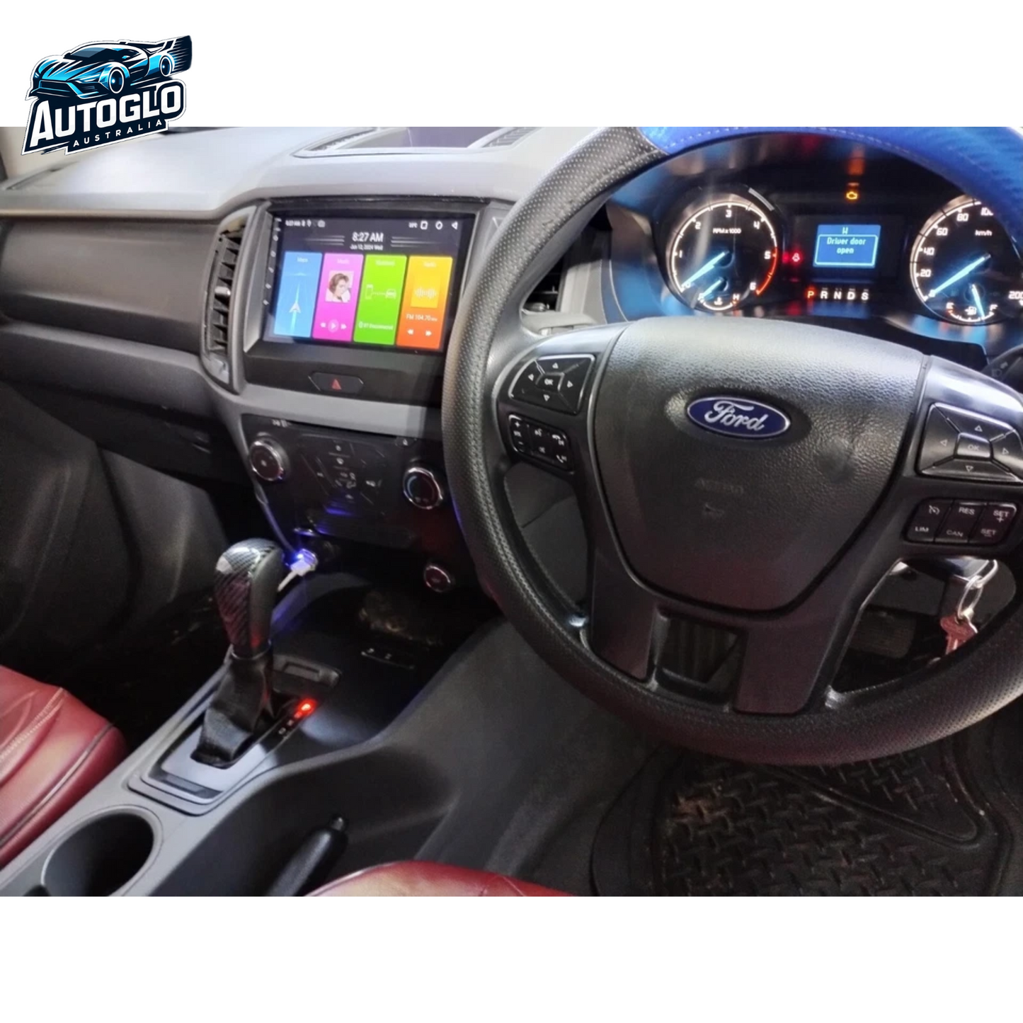 Autoglo Australia 9" (2G+32G) GPS BT WiFi CARPLAY ANDROID Stereo For FORD RANGER A (2015-18)