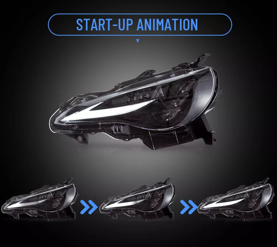 VLAND Full LED V3 Projector Headlights For 2012-20 Toyota 86 Subaru BRZ  DRL