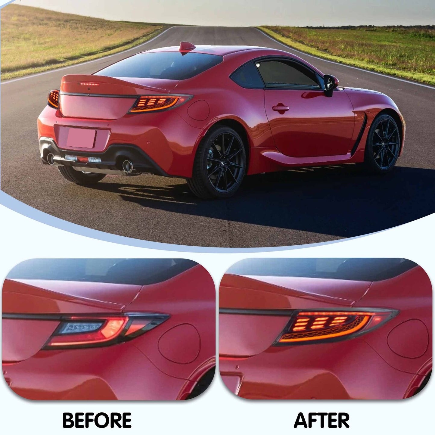 Comparison of Stock vs. VLAND LED Tail Lights on Subaru BRZ