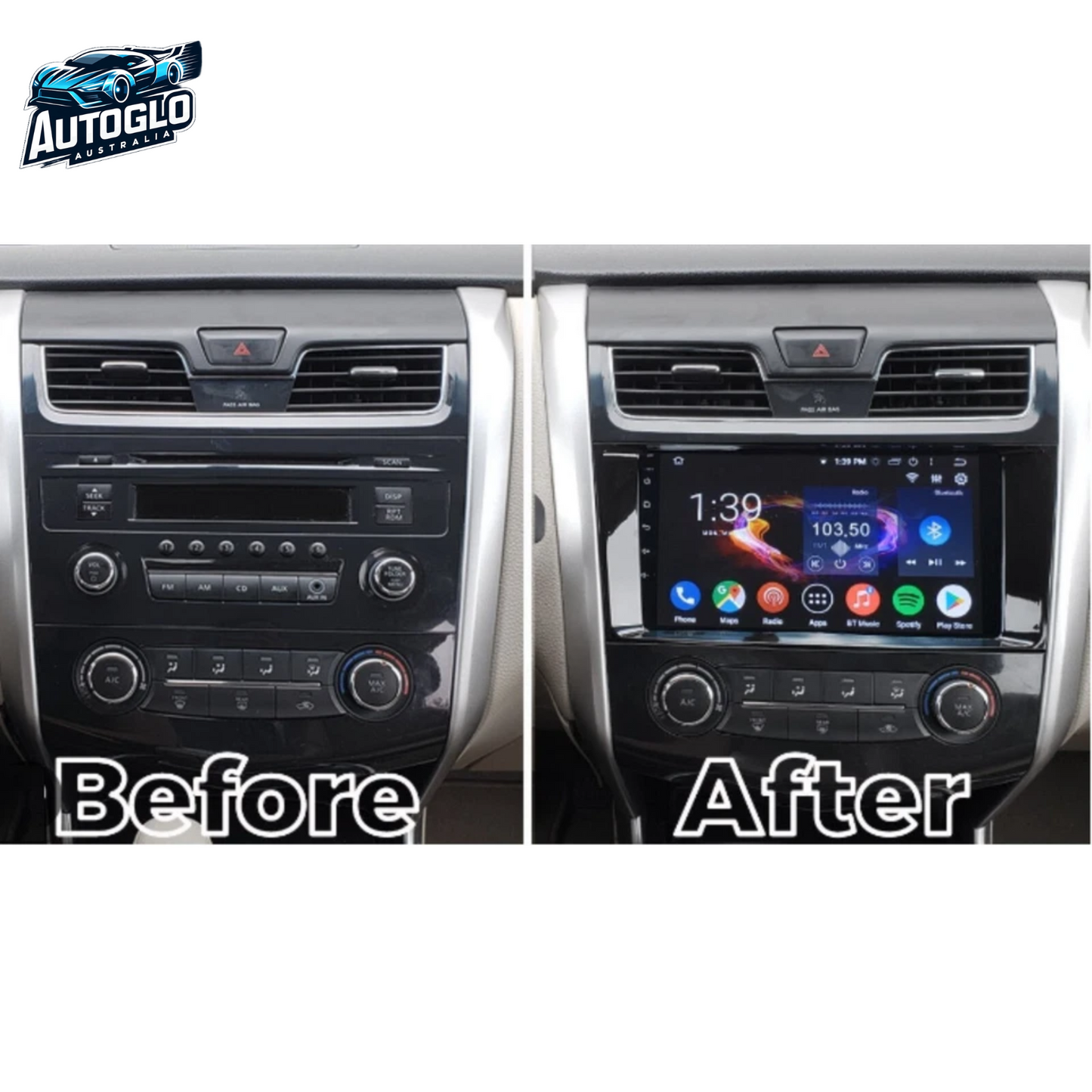 Autoglo Australia 10.1" Android 13 Carplay Stereo for NISSAN ALTIMA BT GPS NAVI 2GB+32G (2013-18)