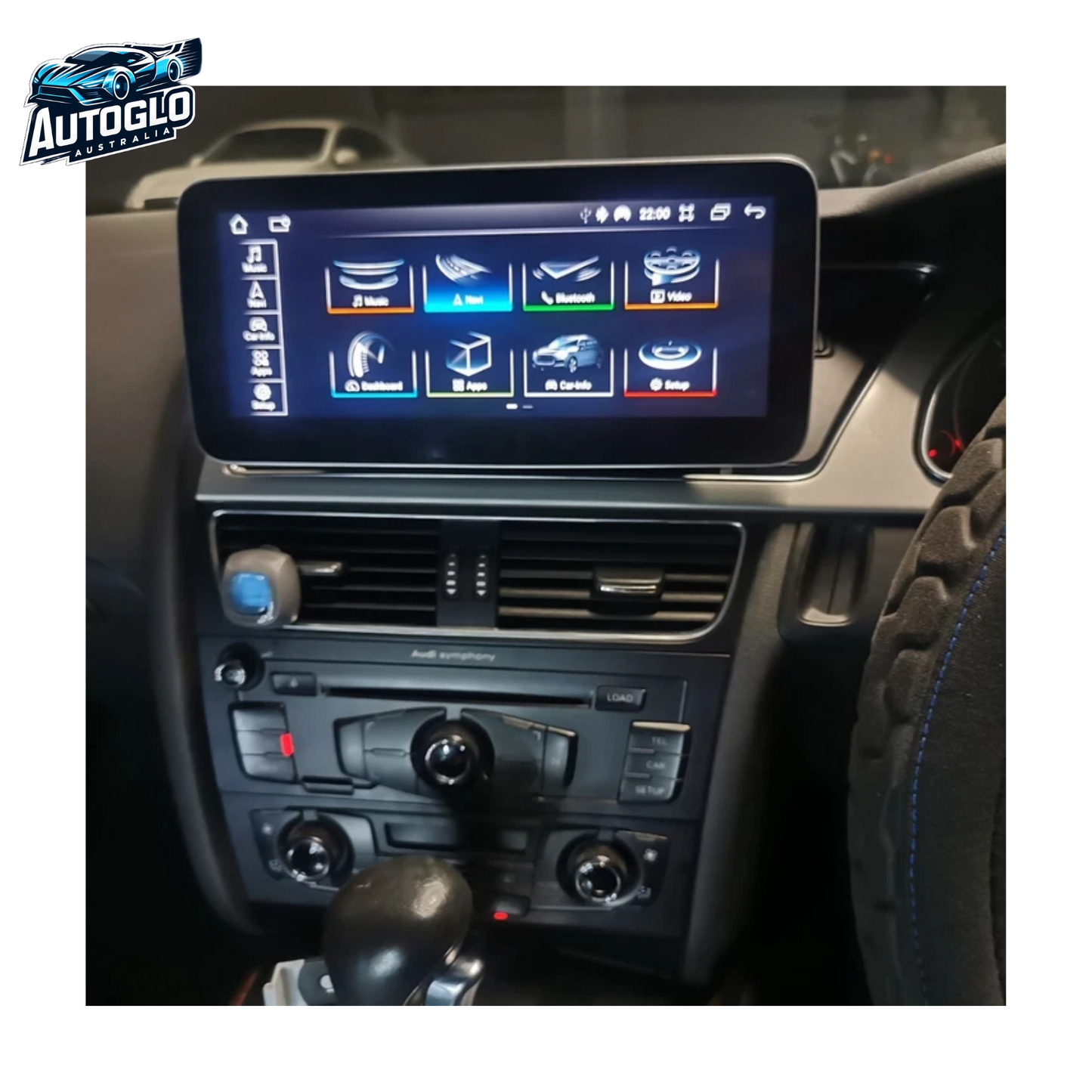 Autoglo Australia 10.25" Android Carplay Stereo BT GPS For Audi A4 B8 A5 (2009-16 High)- 8G+64G