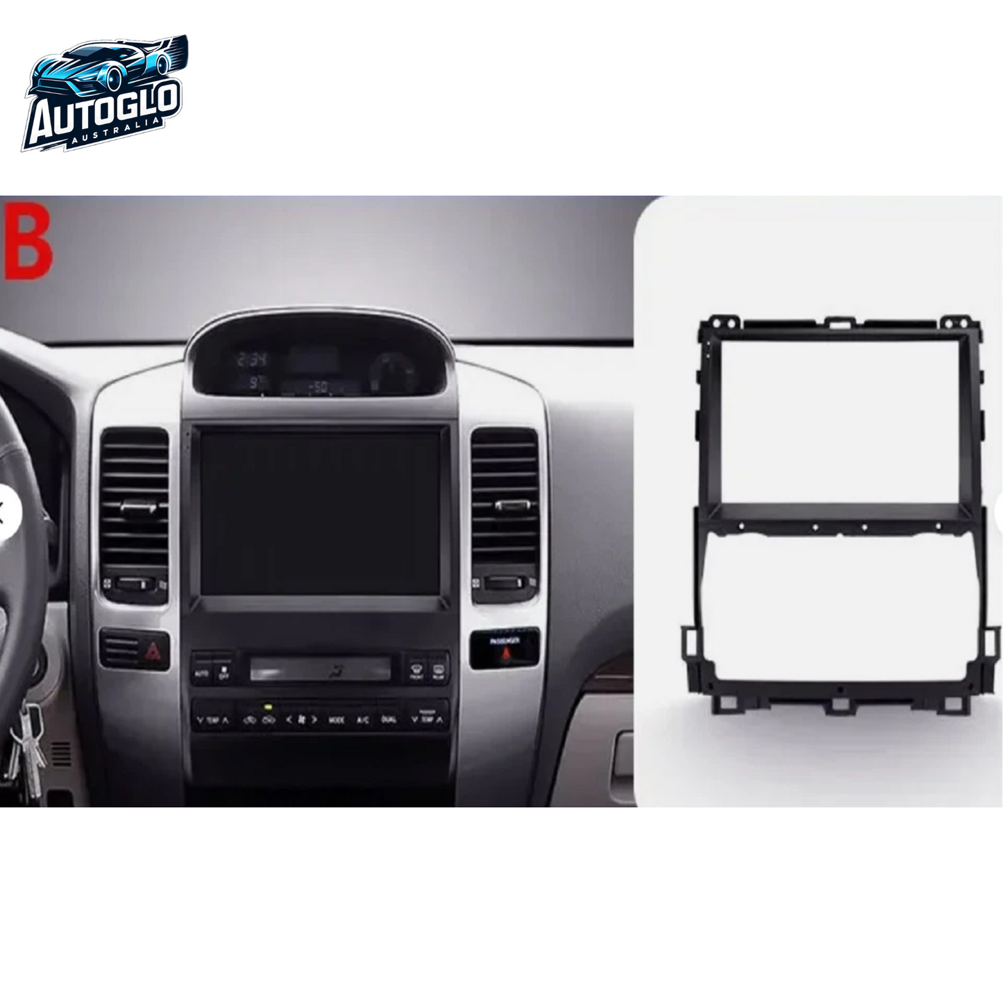 Autoglo Australia 9" CarPlay Android 13 GPS BT Stereo For TOYOTA PRADO LC120 FF (2002-10) 2GB+32GB