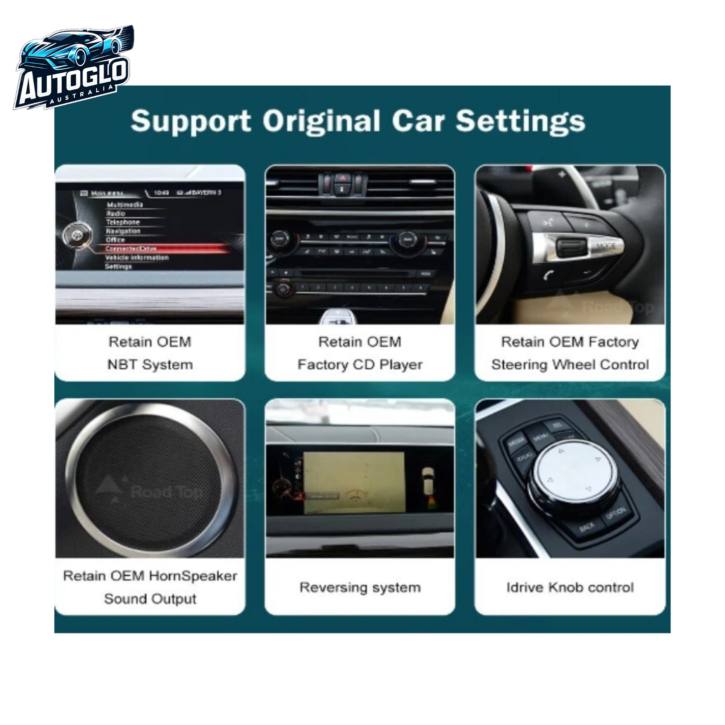 Autoglo Australia BMW 3/4 Series F-Models 12.3" XL FHD Carplay Android BT GPS 4G Auto Stereo (Evo)