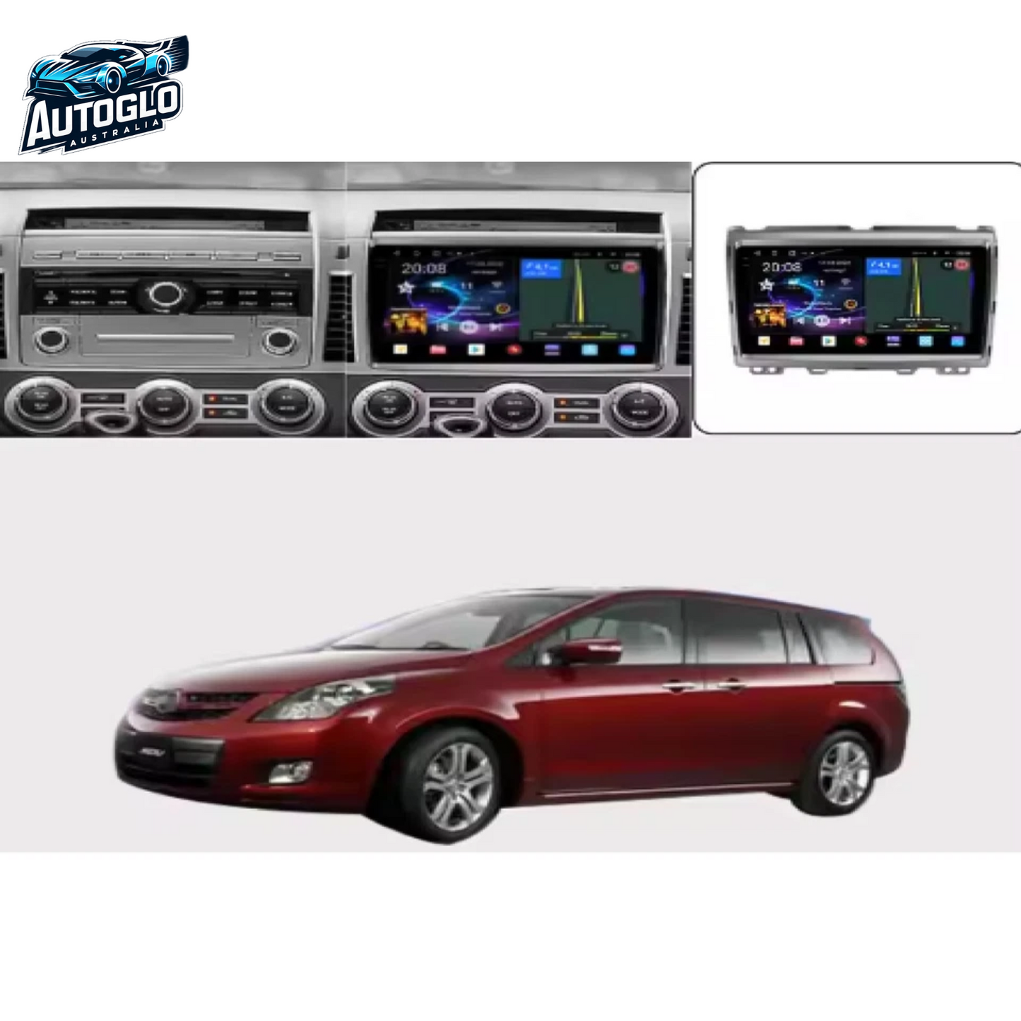 Autoglo Australia 9" (2G+32G) GPS BT WiFi CARPLAY ANDROID Stereo For MAZDA MPV LY (2006-16)