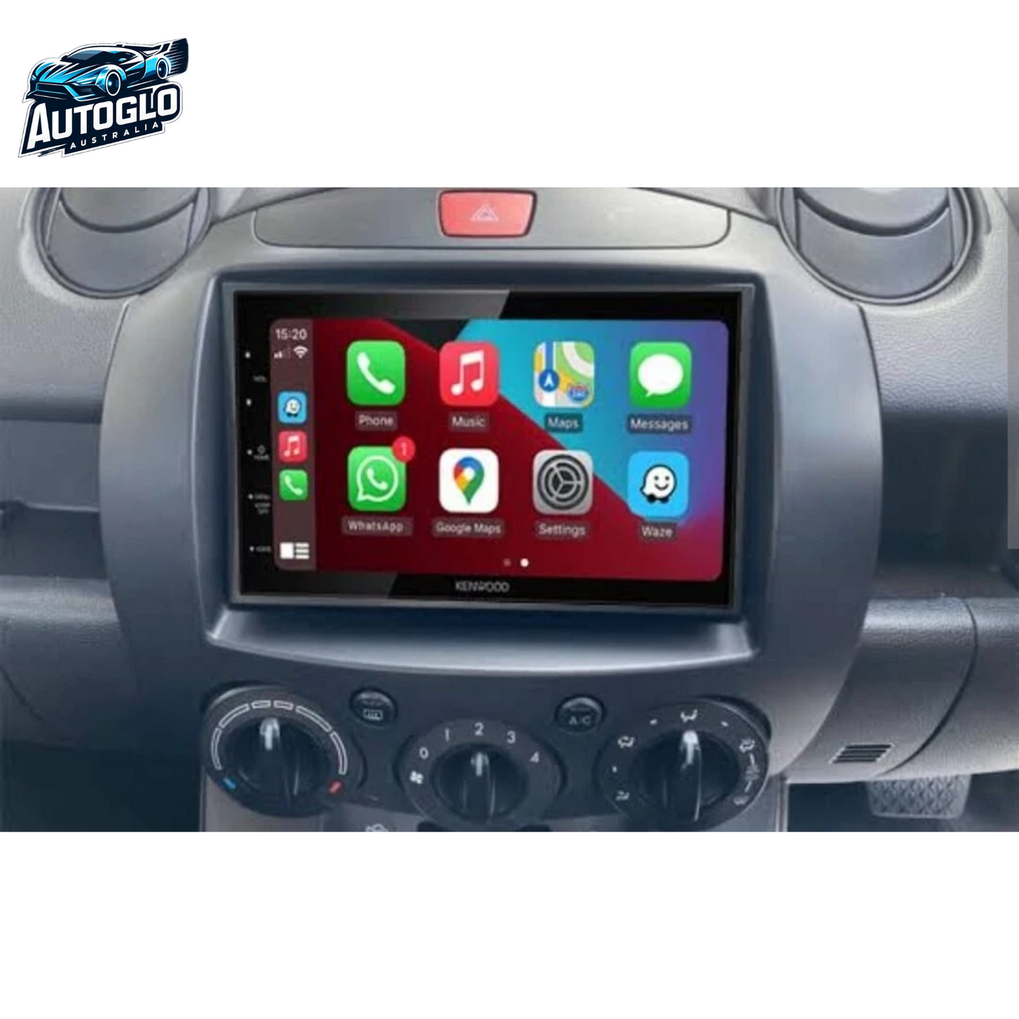 Autoglo Australia 9" CarPlay Android For MAZDA 2 (2007 -14) GPS BT WiFi (2GB+32GB)