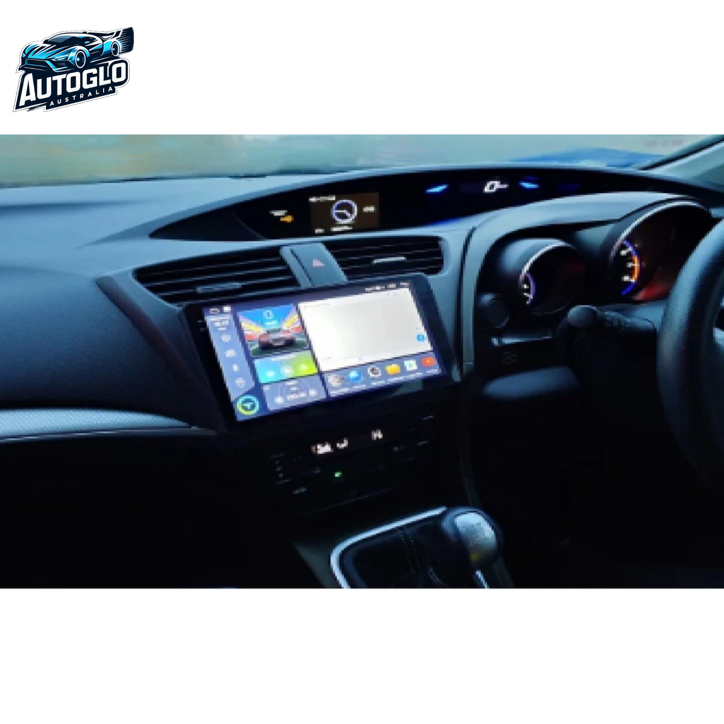 Autoglo Australia 9" (2G+32G) GPS BT WiFi CARPLAY ANDROID STEREO AUTO For HONDA CIVIC (2012-14)