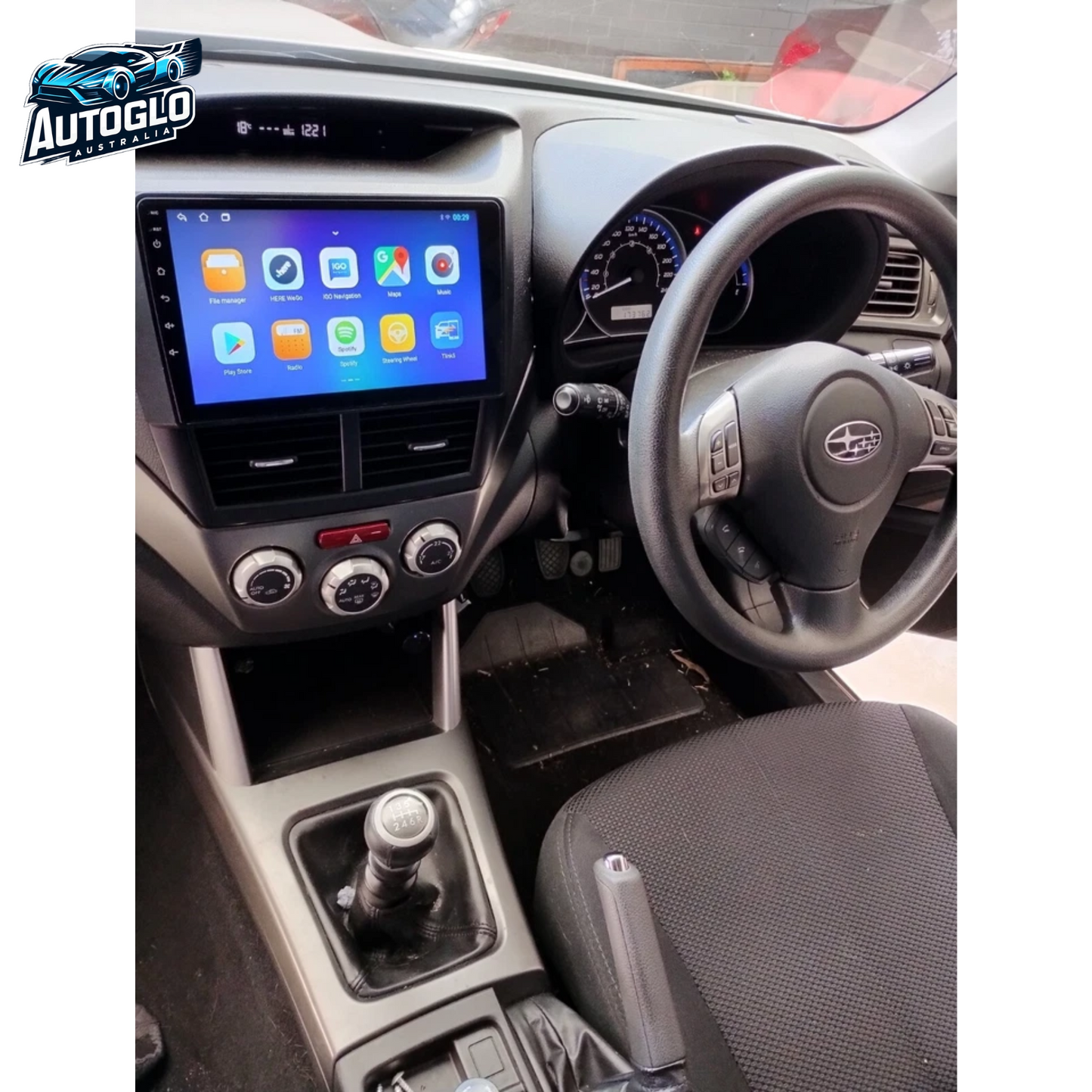 Autoglo Australia 9" (2G+32G) CARPLAY ANDROID GPS BT WiFi Stereo For SUBARU FORESTER (2007-12)