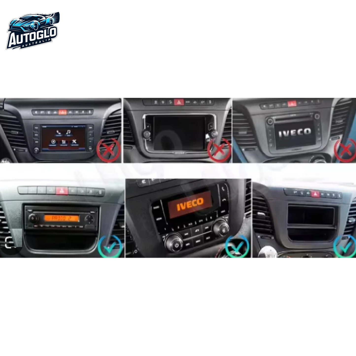 Autoglo Australia 9" (2GB+32G) Android Carplay BT GPS Stereo for IVECO DAILY (2014-21)