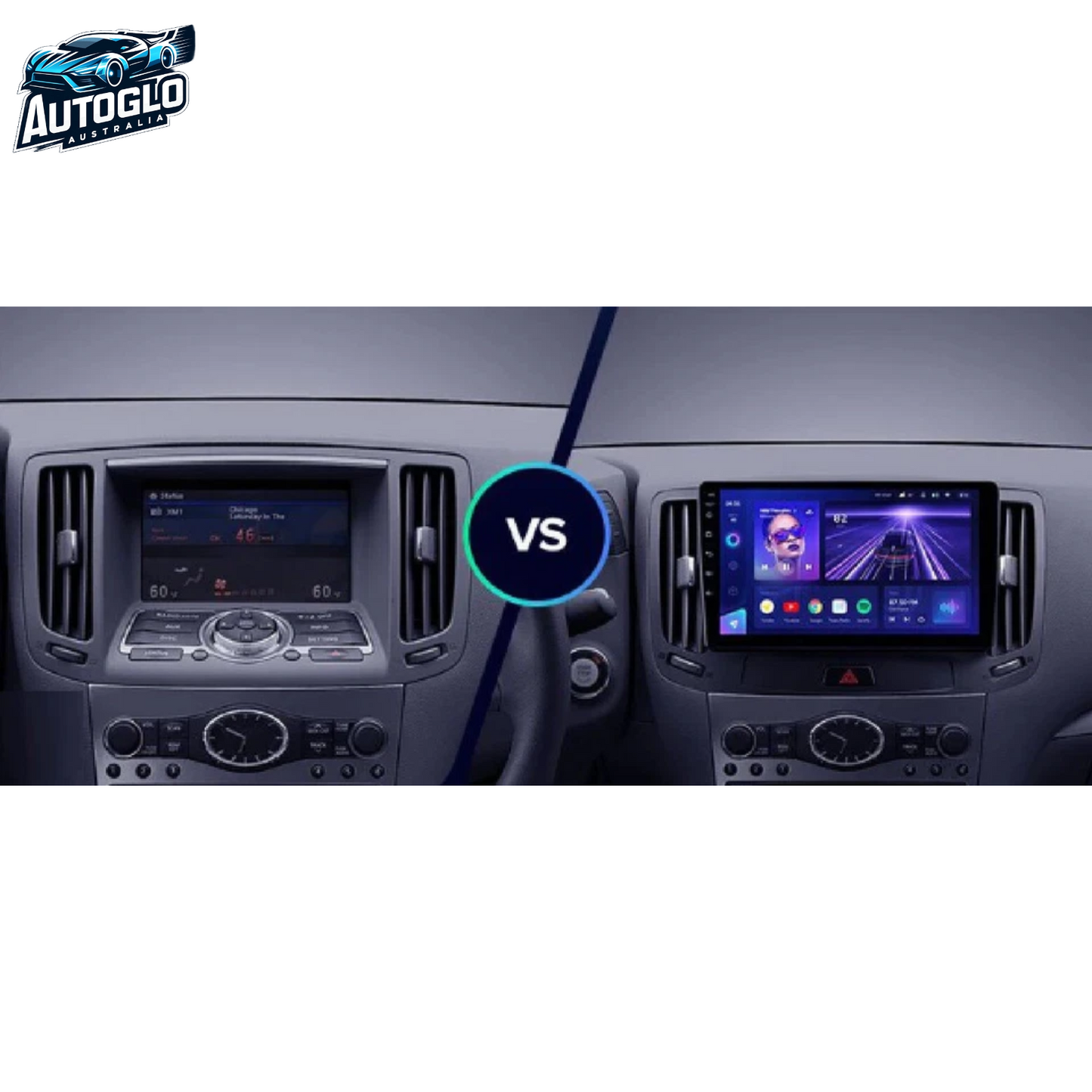 Autoglo Australia 9" (2G+32G) CARPLAY ANDROID Stereo for INFINITY G25 35 37 SKYLINE GT370 (06-13)