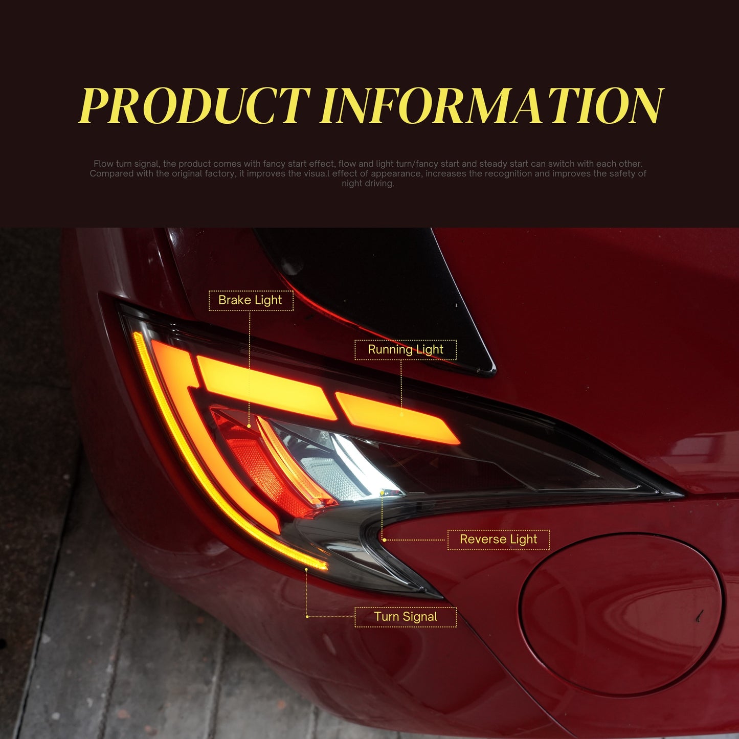 LED Clear Lens Tail Lights for Nissan 370Z (2008-Present) | Autoglo Australia