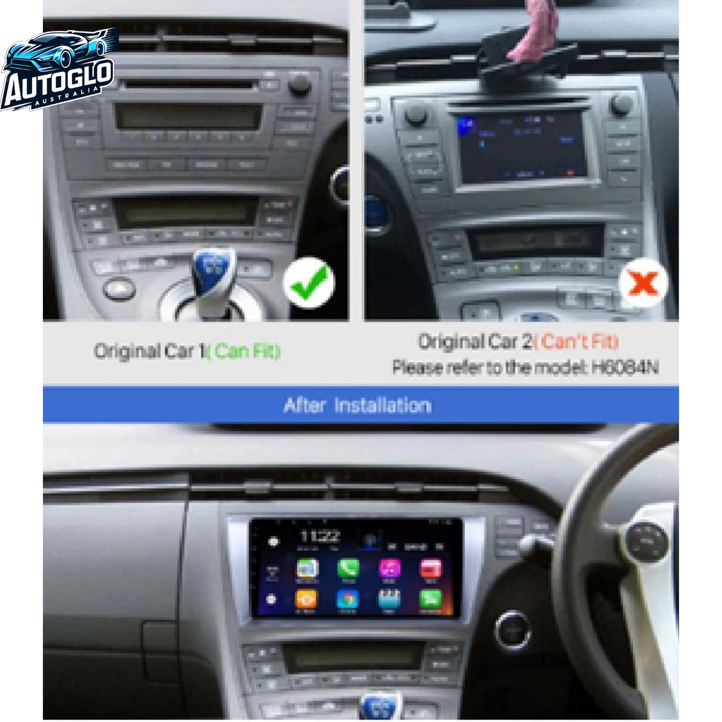 Autoglo Australia 9" Android Carplay BT GPS Stereo for TOYOTA PRIUS 2GB+32G (2009-15)