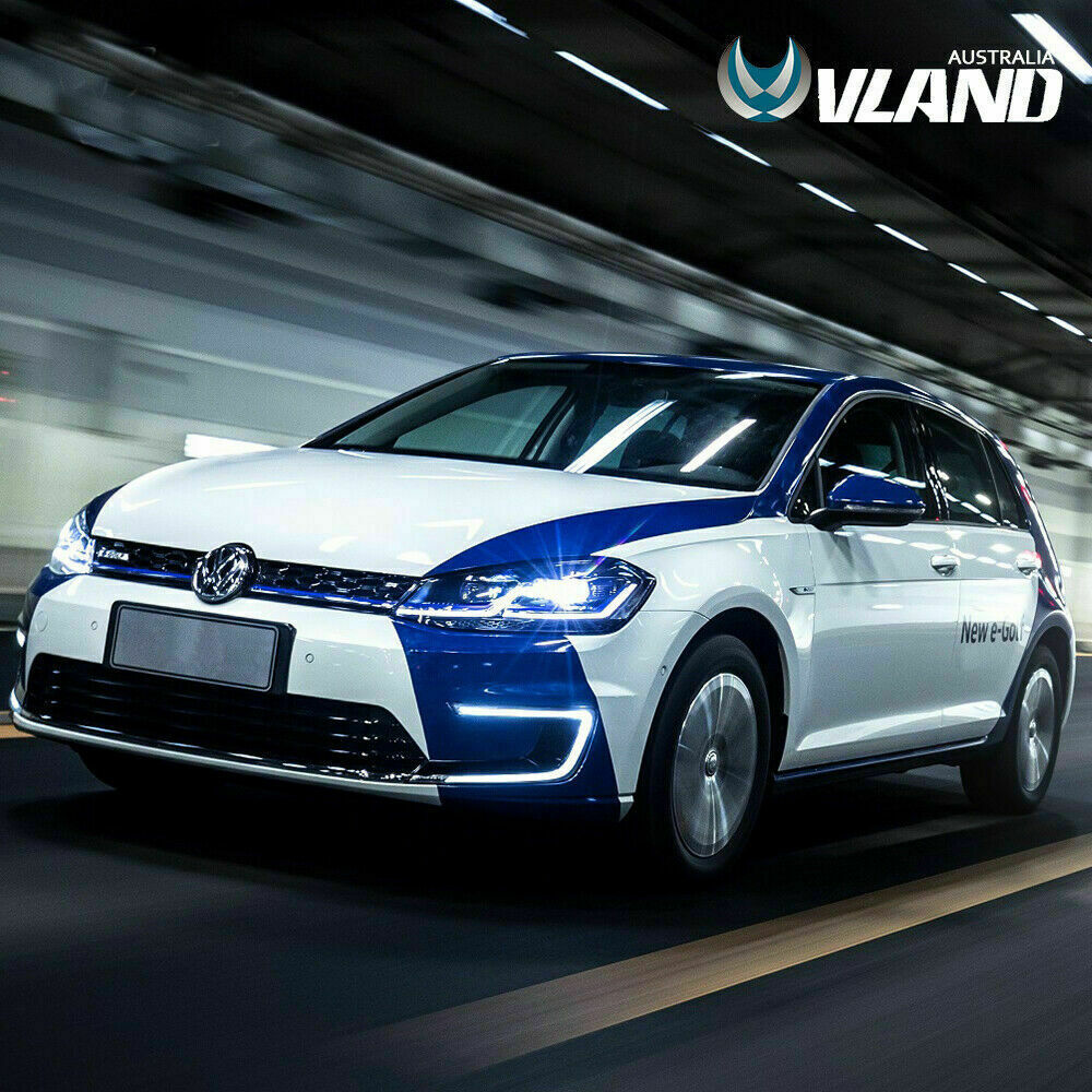 Projector Headlights LED DRL & LED Sequential Signal For 2013-2018 VW MK7 Golf 7