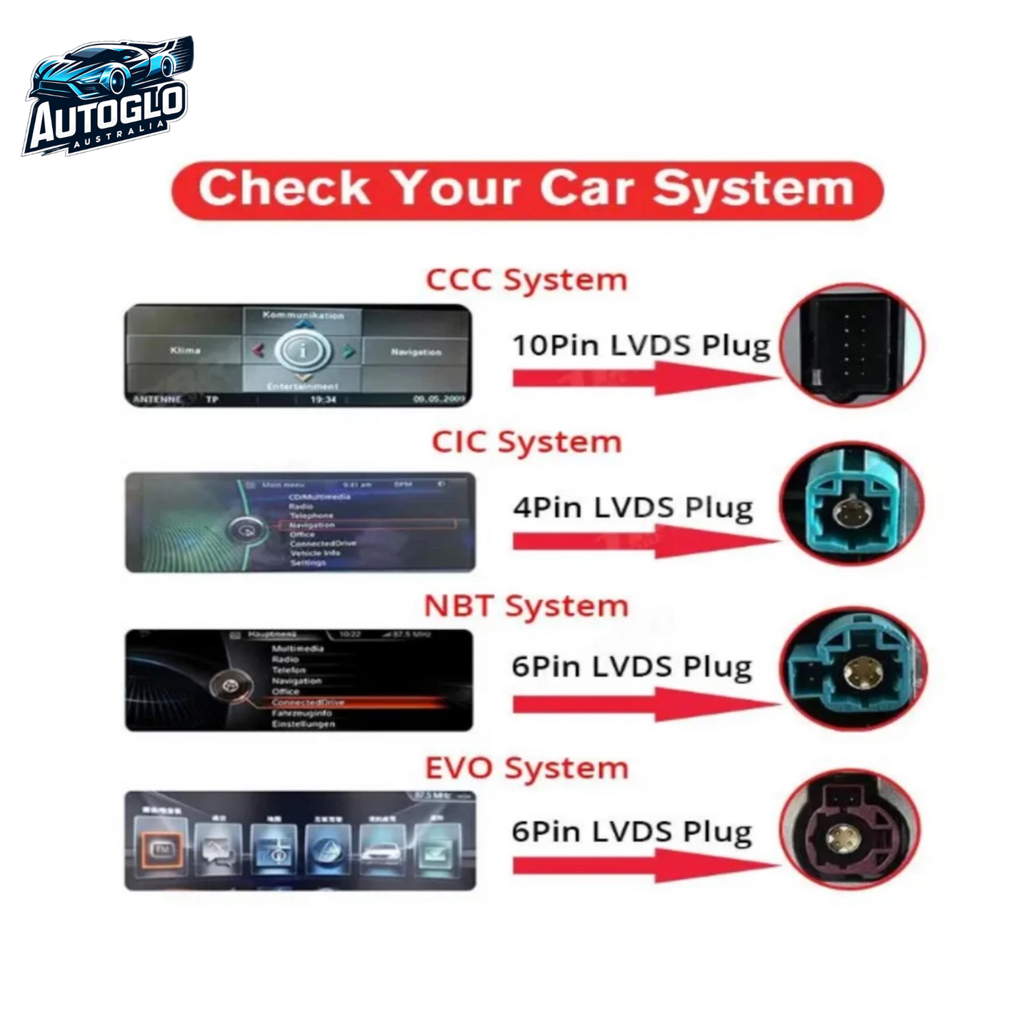 Autoglo Australia BMW 3/4 Series F-Models 12.3" XL FHD Carplay Android BT GPS 4G Auto Stereo (Evo)