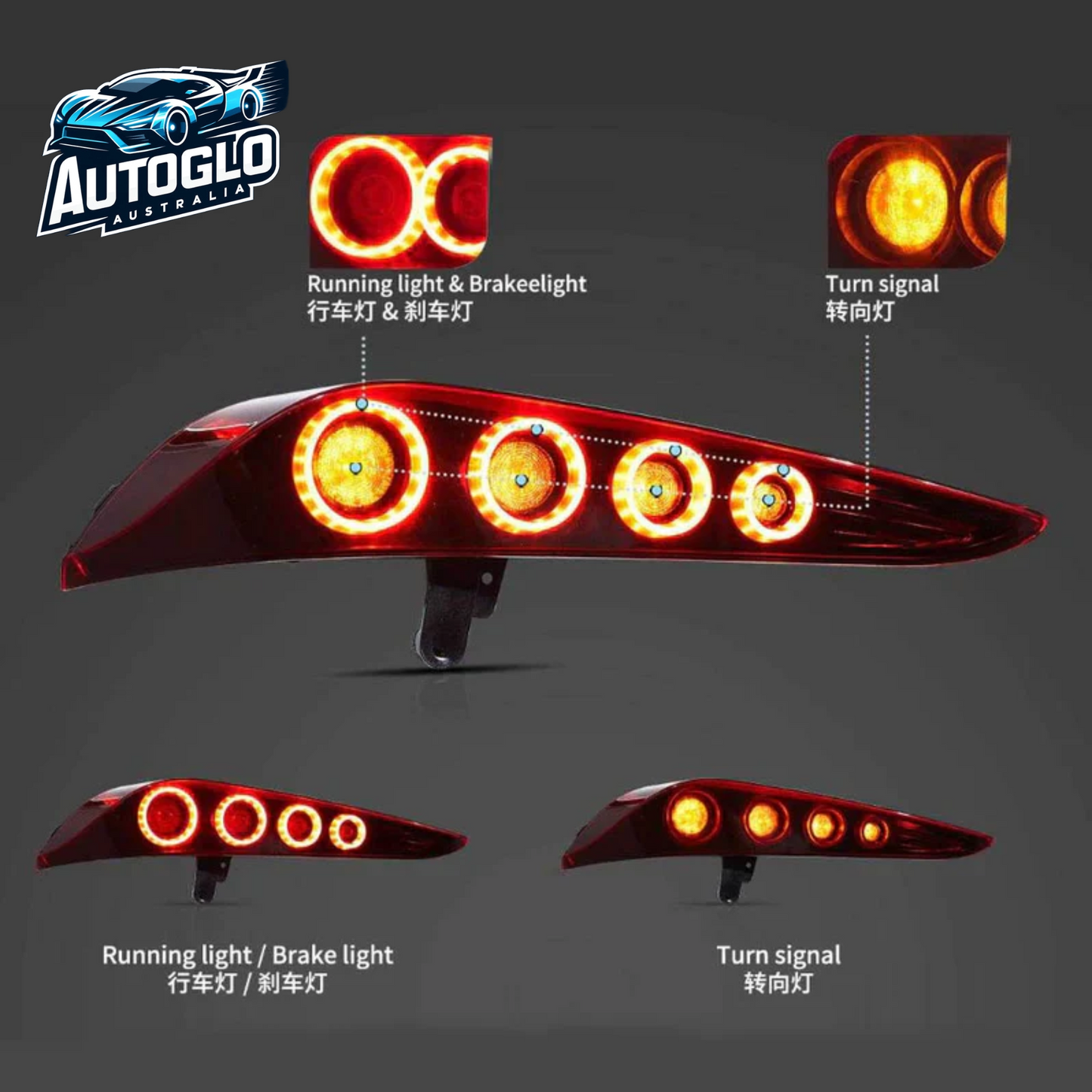 VLAND LED Taillights For Toyota GR Supra A90/A91 2019-2024