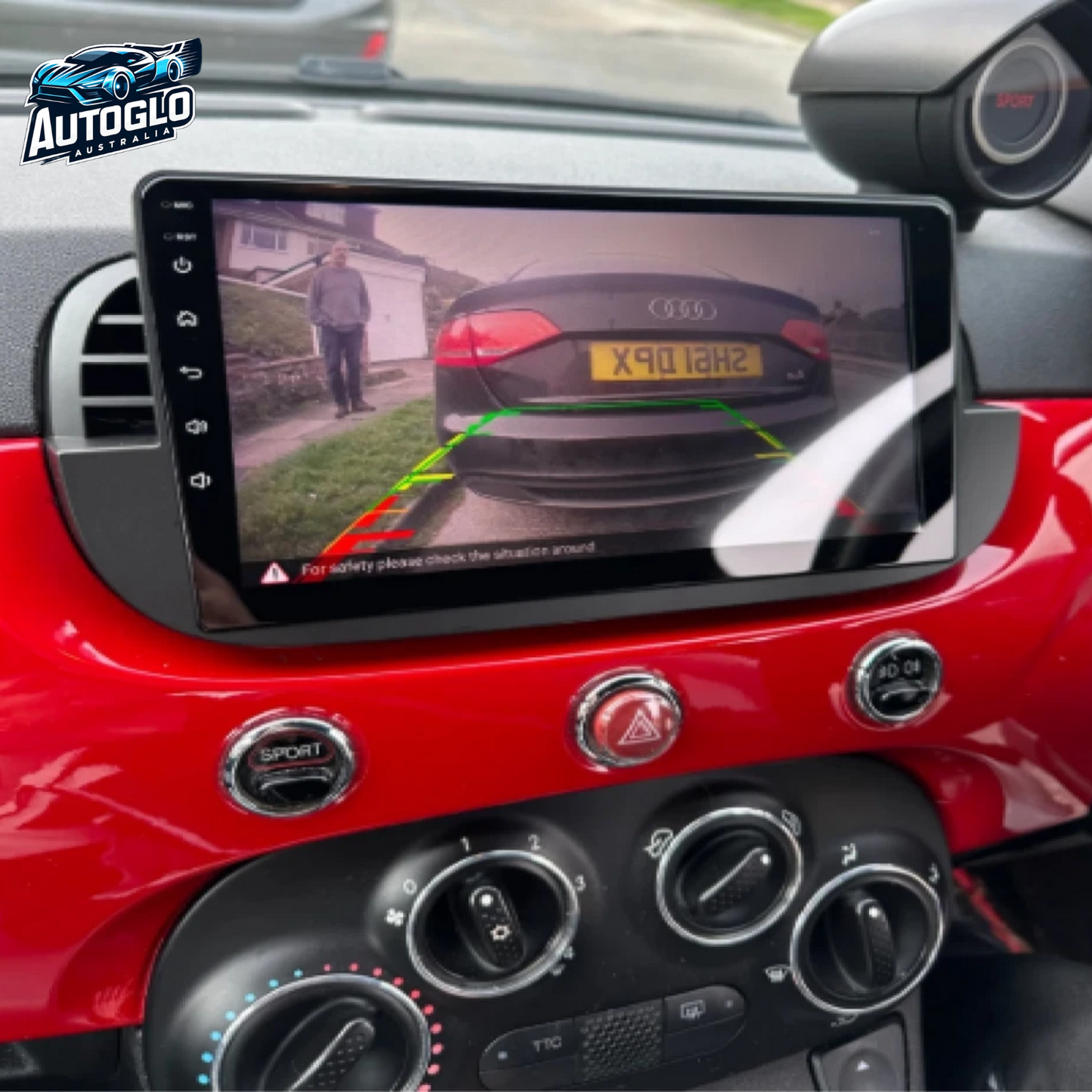 Autoglo Australia 10.1" Android Carplay GPS BT WiFi Stereo for FIAT 500 ABARTH (2GB+32GB) 2007-15
