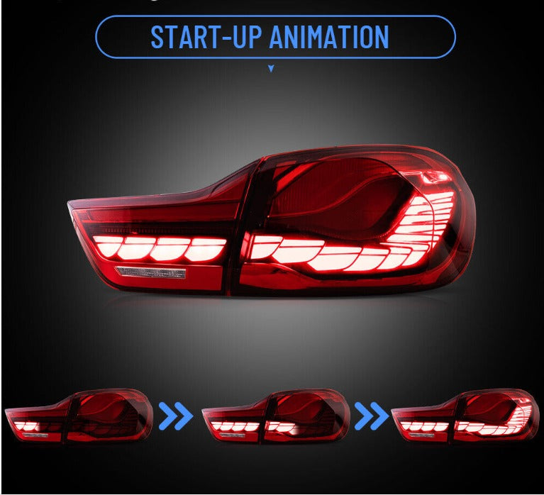 VLAND LED Tail Lights for BMW M4 F82, F83, F32, F36 (2013-2020), bright red light for enhanced visibility