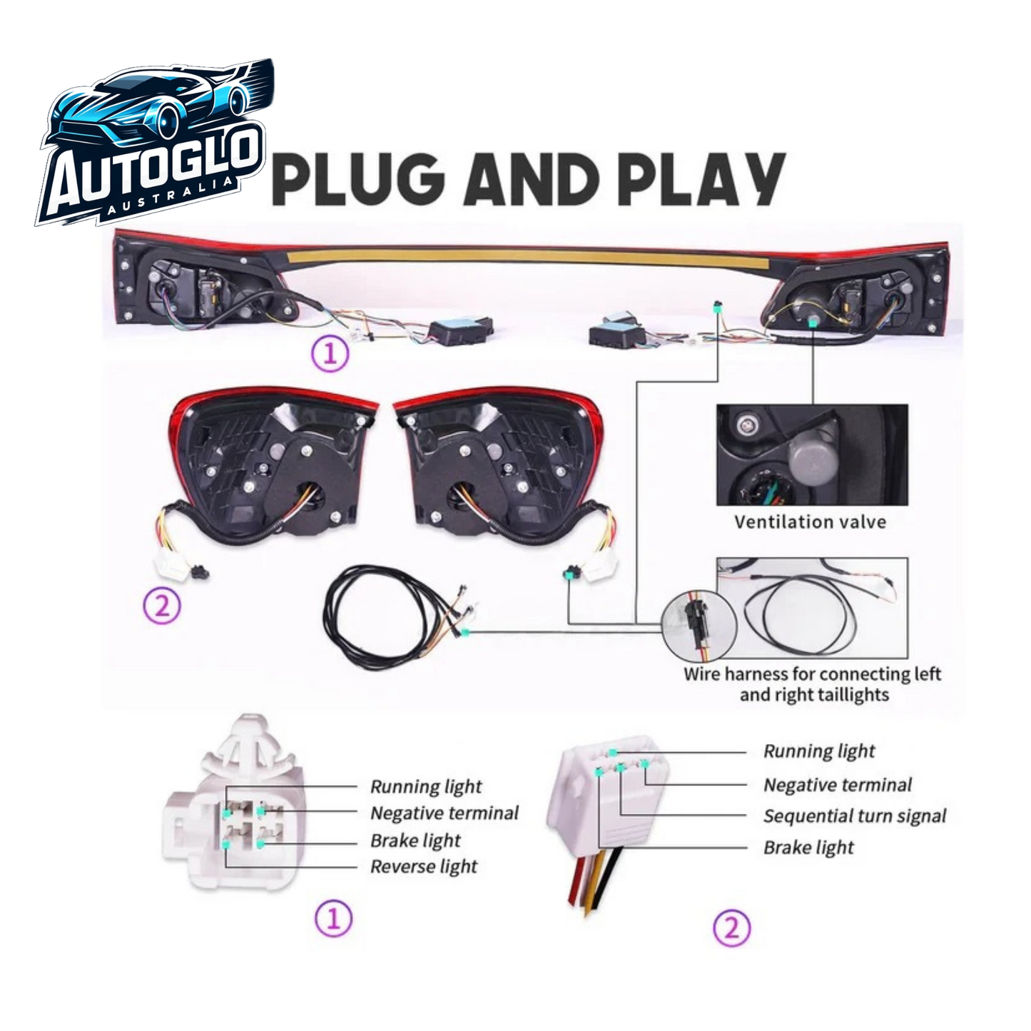 Autoglo Australia Tail Light For Lexus IS250 IS350 ISF 2006-2013