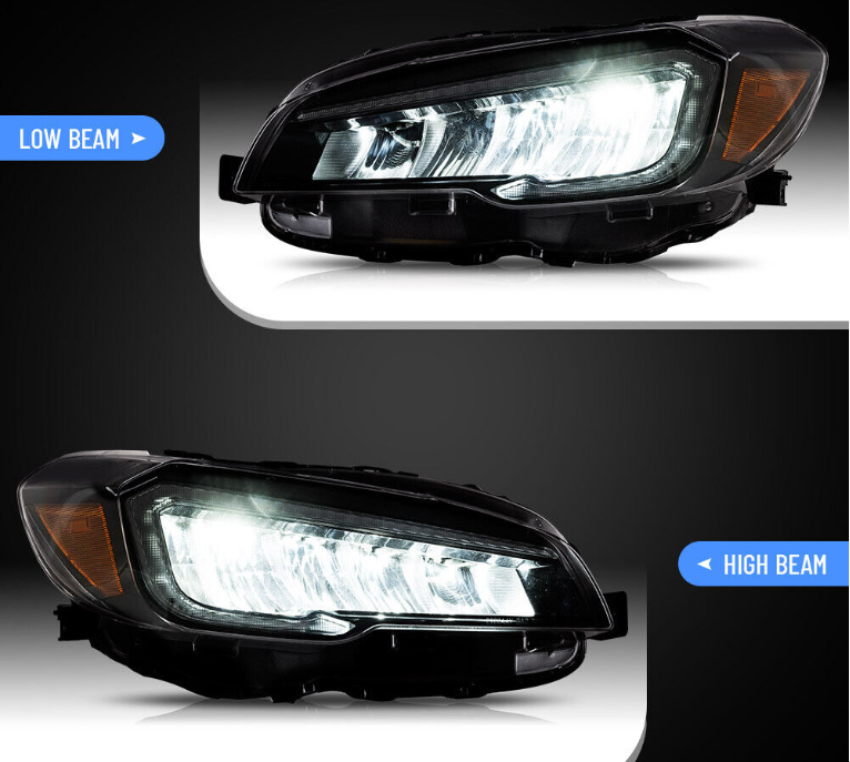 VLAND LED Projector Headlights For 2015-2021 Subaru WRX w/ Sequential Indicators