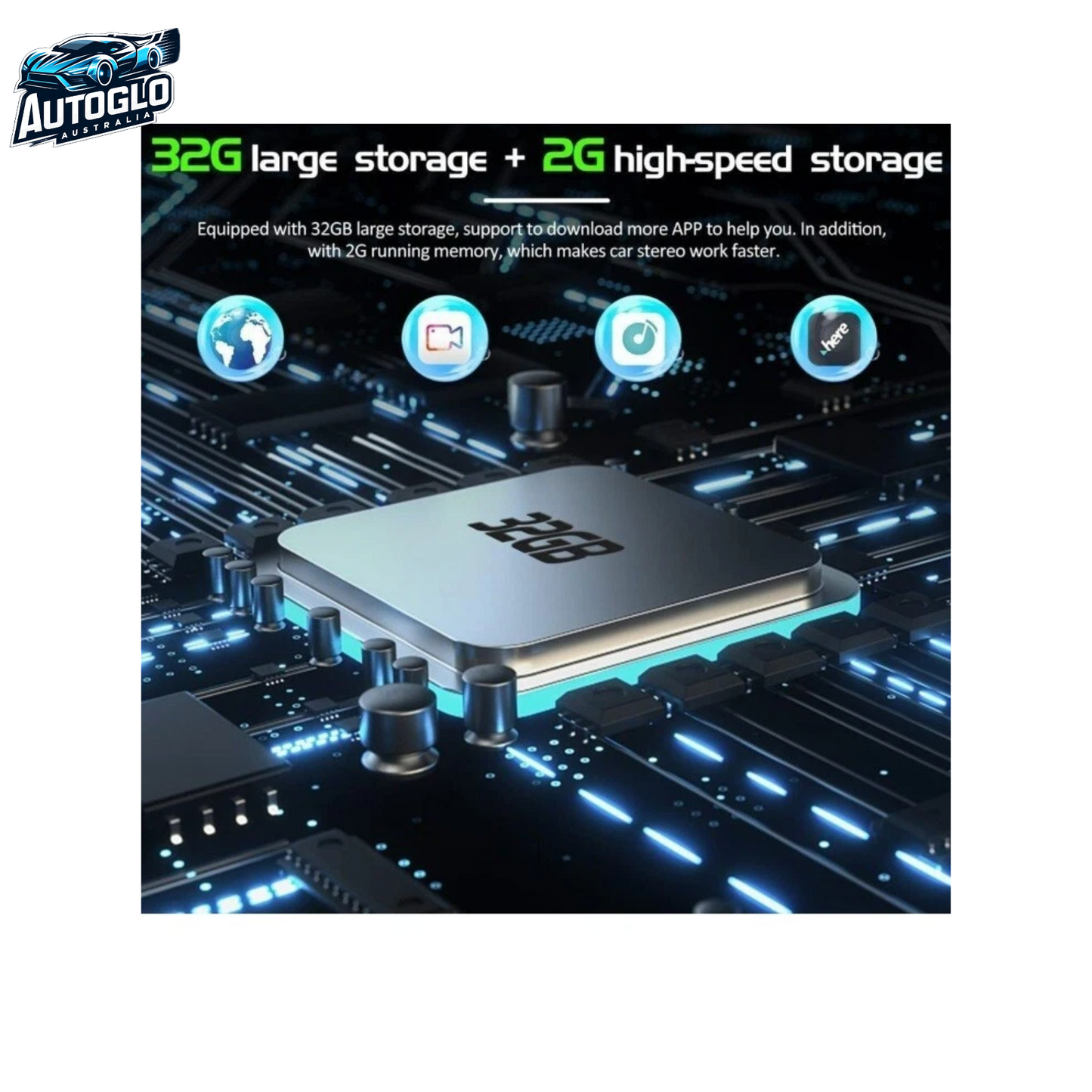 Autoglo Australia 9" CarPlay Android WiFi Stereo For GREAT WALL HAVAL H2 (2014-20) 2GB+32GB