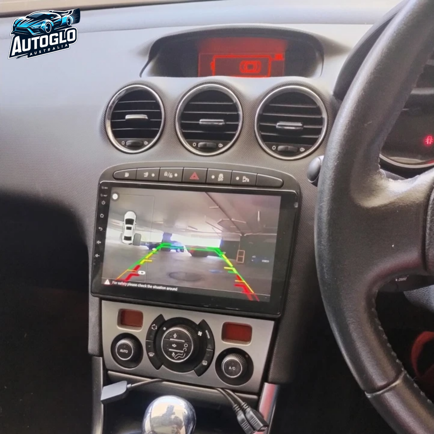 Autoglo Australia 9" (2G+32G) GPS BT CARPLAY ANDROID 13 PEUGEOT 308 (2008-14)-FREE GIFTs