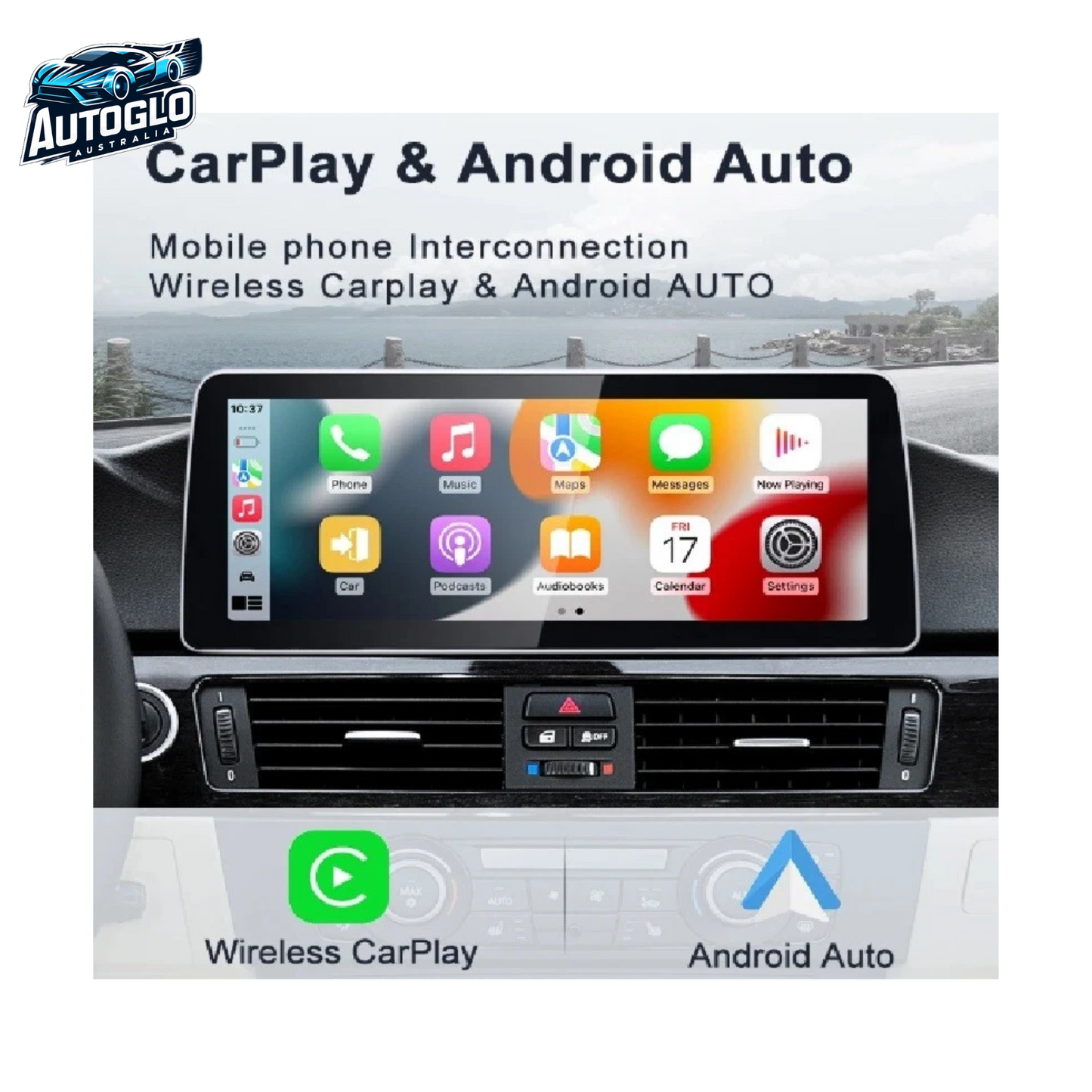 Autoglo Australia BMW 3 Series E90/91 5 Series E61/61 12.3" XL FHD Carplay Android Stereo BT CIC