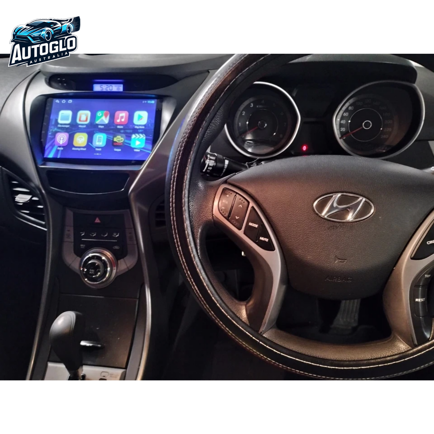 Autoglo Australia 9" CarPlay Android For HYUNDAI ELANTRA (2014-16) GPS BT WiFi 2GB+32GB