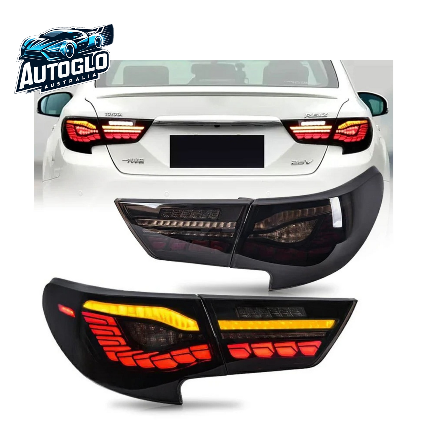 Autoglo Australia LED Taillights 13-19 For Toyota Mark X /Reiz