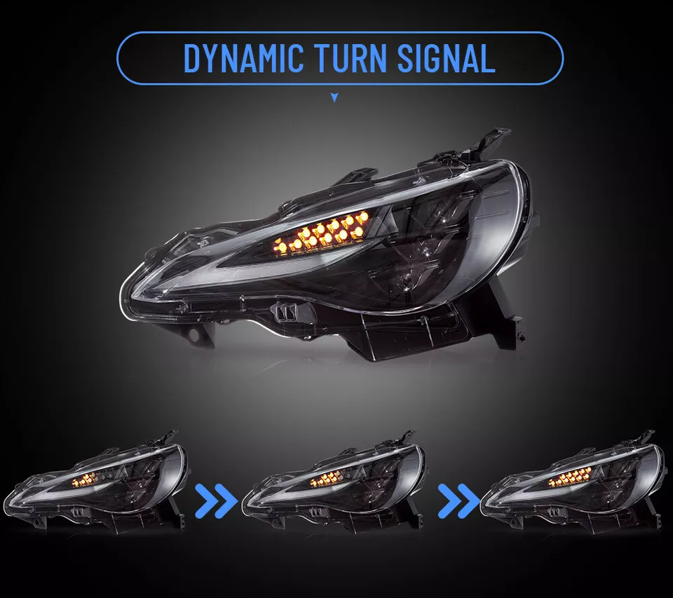 VLAND Full LED V3 Projector Headlights For 2012-20 Toyota 86 Subaru BRZ  DRL