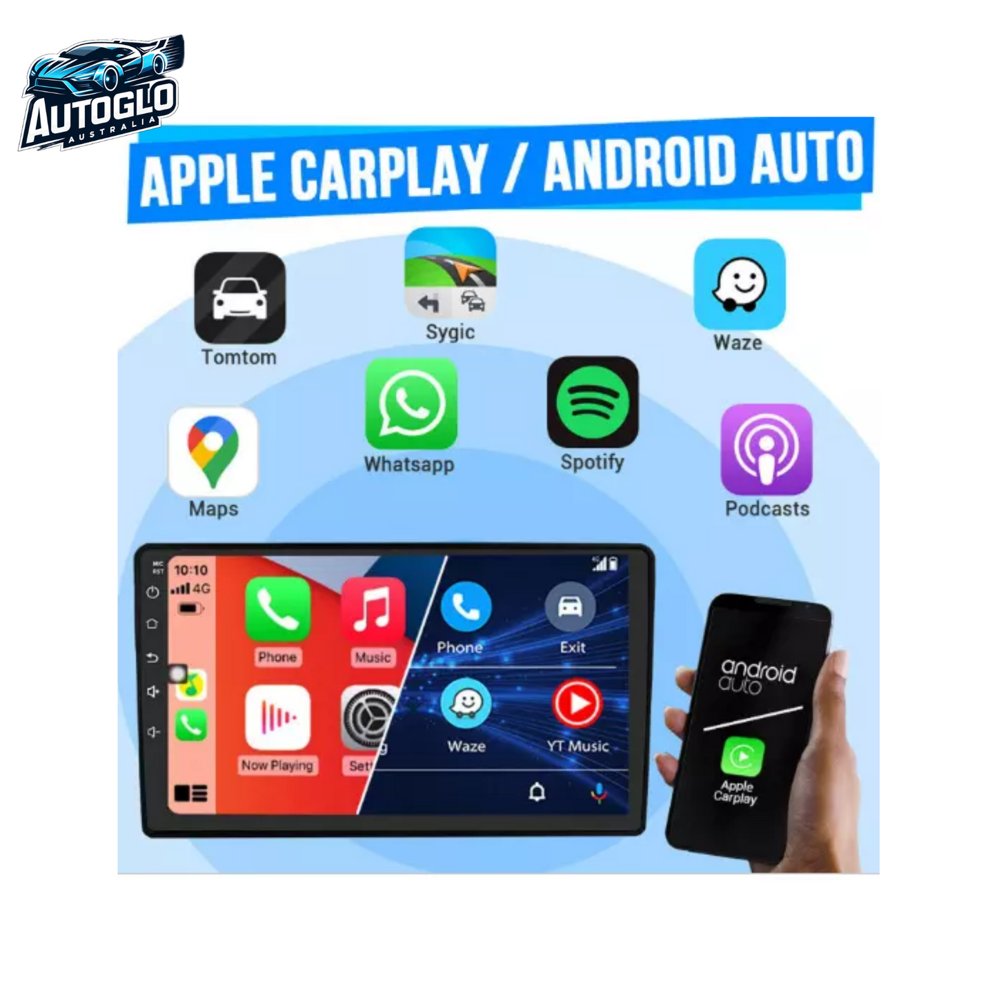 Autoglo Australia 9" CarPlay Android 13 GPS BT Stereo For TOYOTA 86 SUBARU BRZ (2012-20) 2GB+32GB