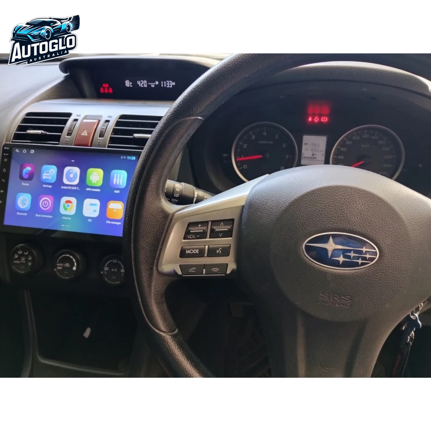 Autoglo Australia 9" (2G+32G) GPS BT WiFi CARPLAY ANDROID Stereo SUBARU FORESTER IMPREZA (2004-08)
