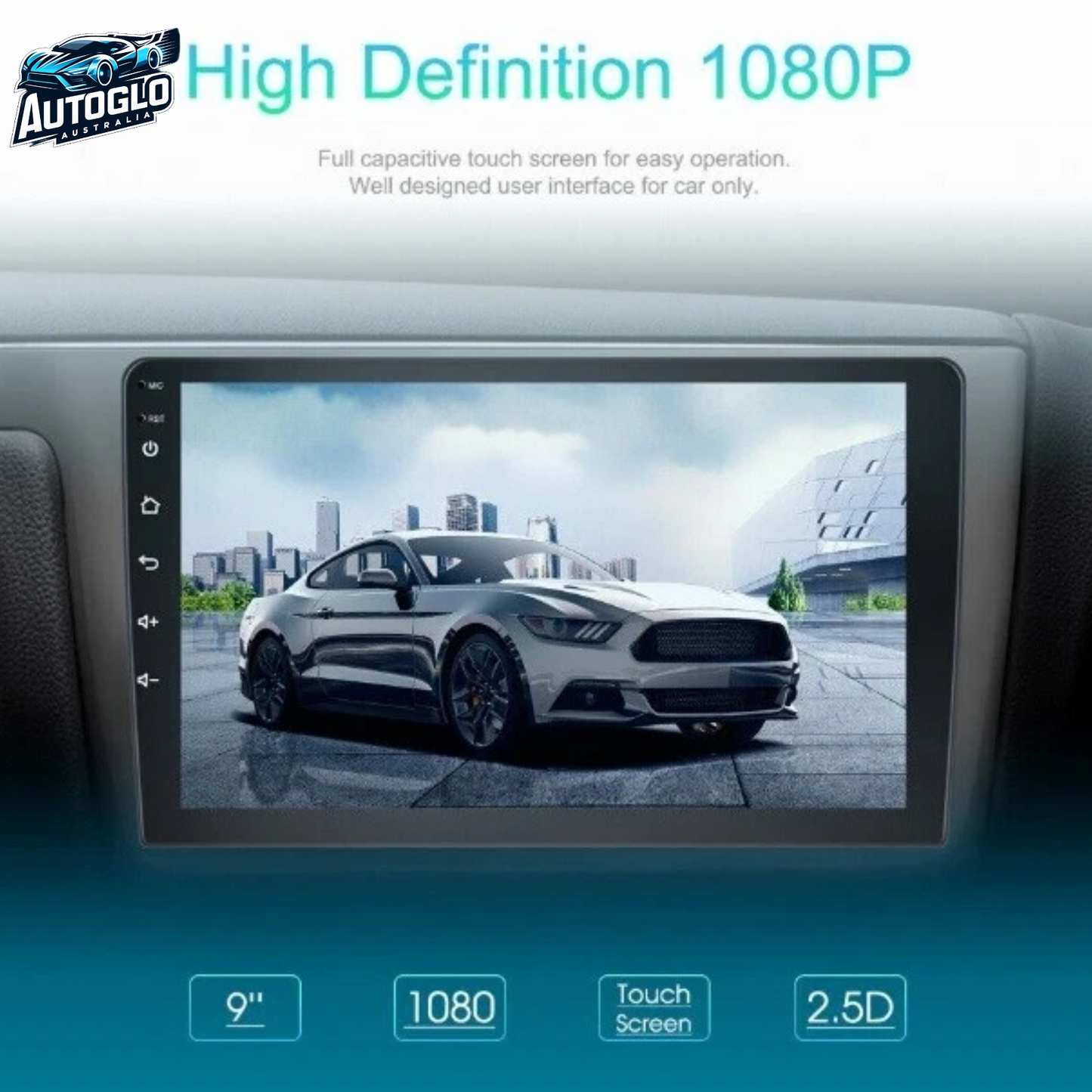 Autoglo Australia 9" CarPlay Android 13 GPS BT WiFi Stereo For HYUNDAI i20 (2019+) 2GB+32GB