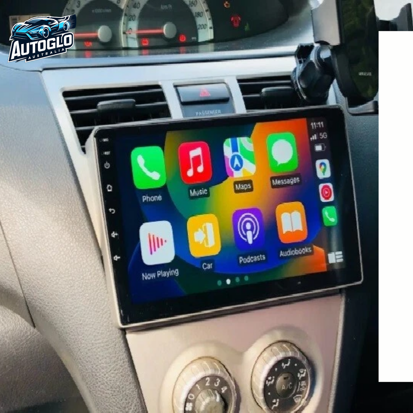 Autoglo Australia 9" (2G+32G) CARPLAY ANDROID GPS BT WiFi Stereo For TOYOTA YARIS (2005-12)