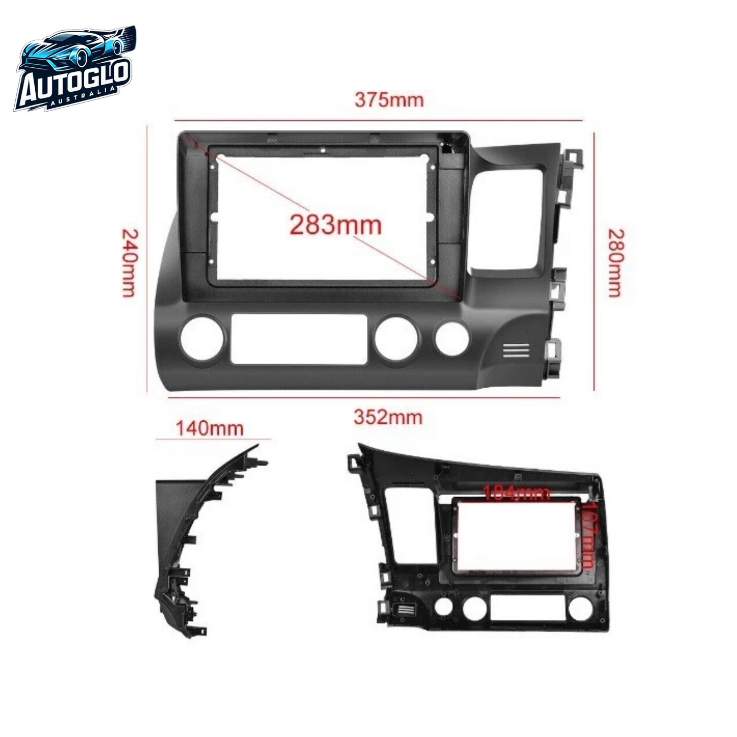 Autoglo Australia 10.1" (2G+32G) GPS BT WiFi CARPLAY ANDROID AUTO Stereo For HONDA CIVIC 2006-11