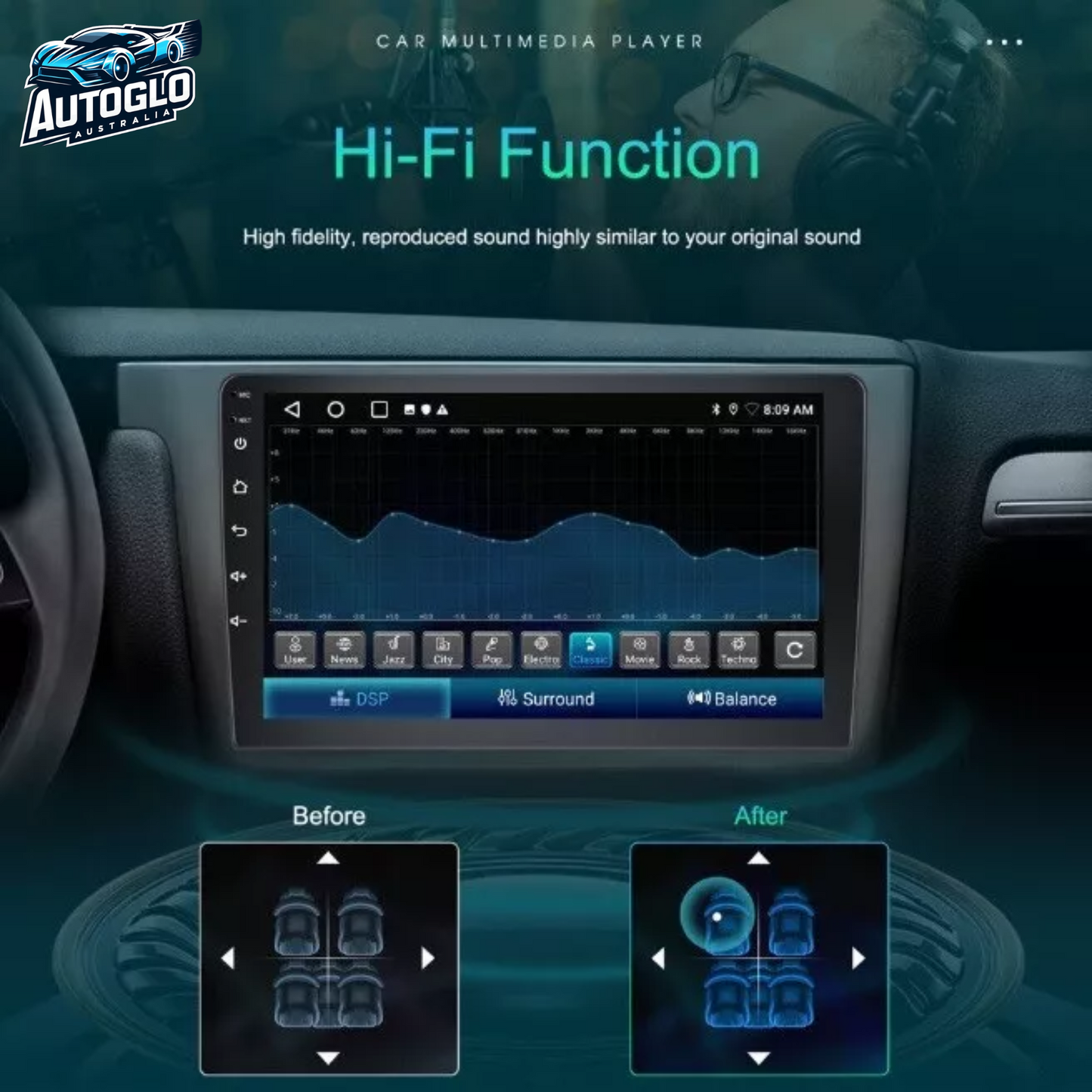 Autoglo Australia 10" Android Carplay Stereo BT GPS for NISSAN PULSAR B17 2GB+32G (2012-17)