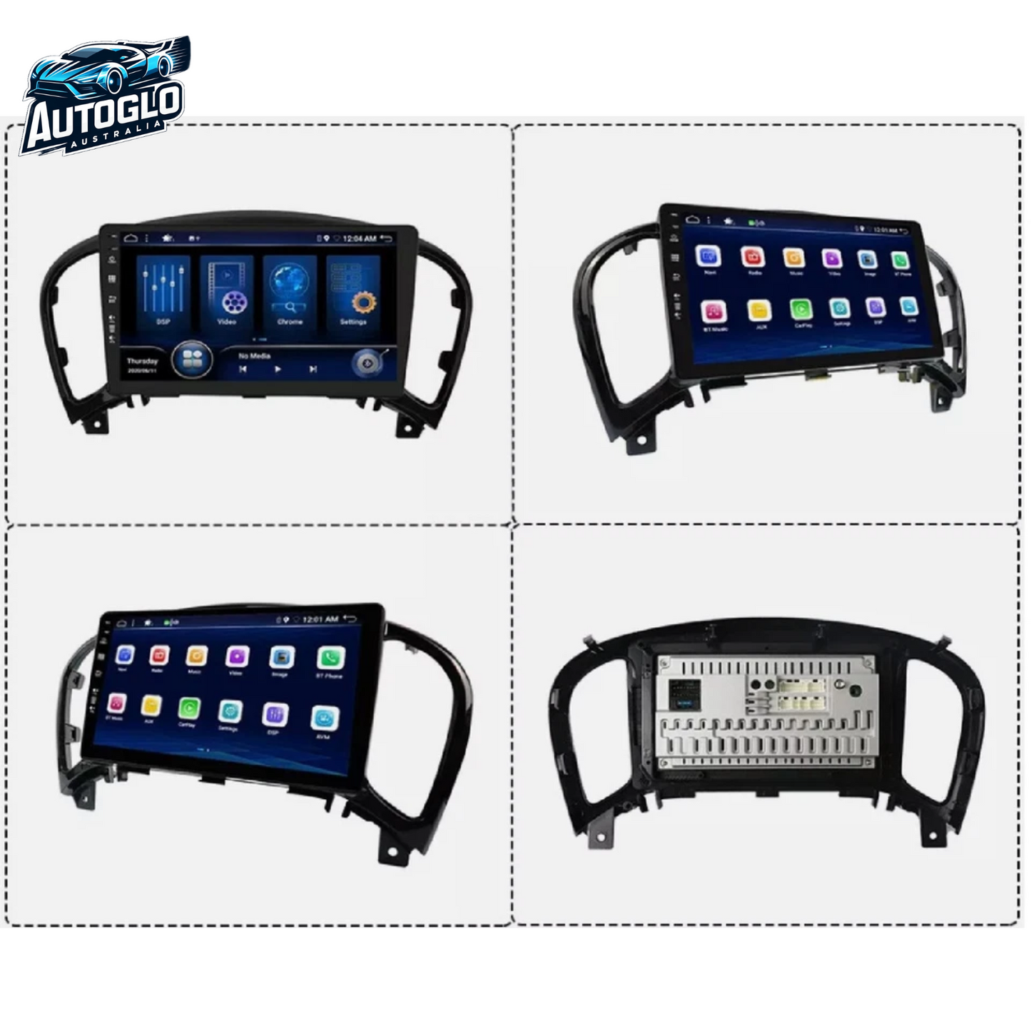 Autoglo Australia 9" Android Carplay BT GPS WiFi Stereo for Nissan Juke F15 (2010-19) (2GB+32G)